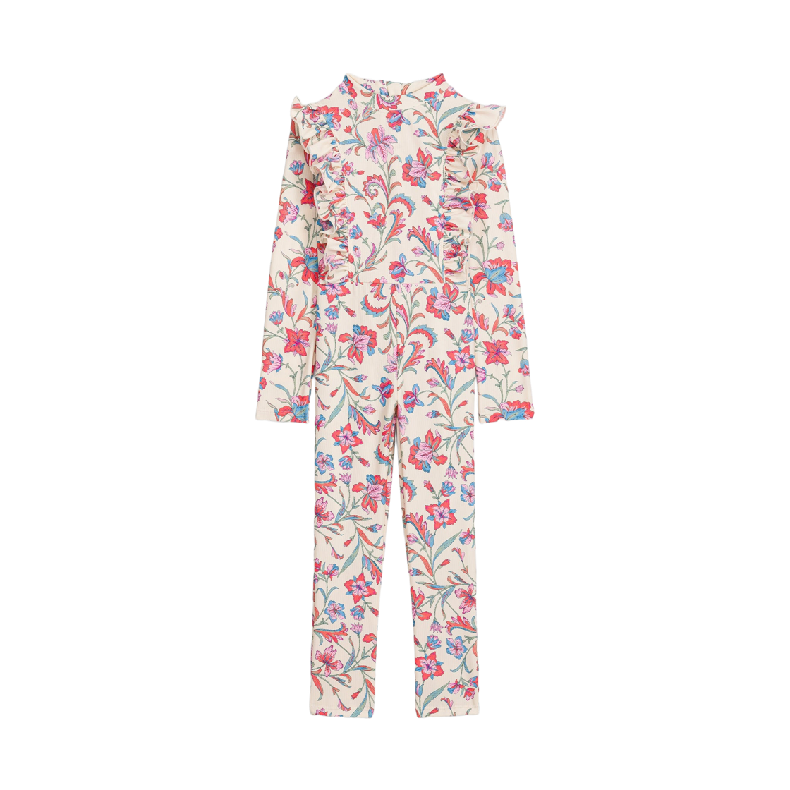 (키즈) 루이스 미샤 리네뜨 풀 바디 스윔수트 크림 플로럴 헤이븐((Kids) Louise Misha Linette Full-Body Swimsuit Cream Floral Haven)