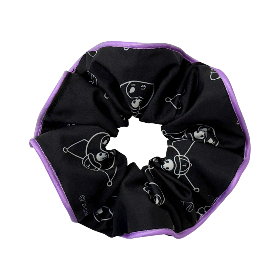 기아 타이거즈 x 쿠로미 스크런치 블랙(Kia Tigers x Kuromi Scrunchie Black)