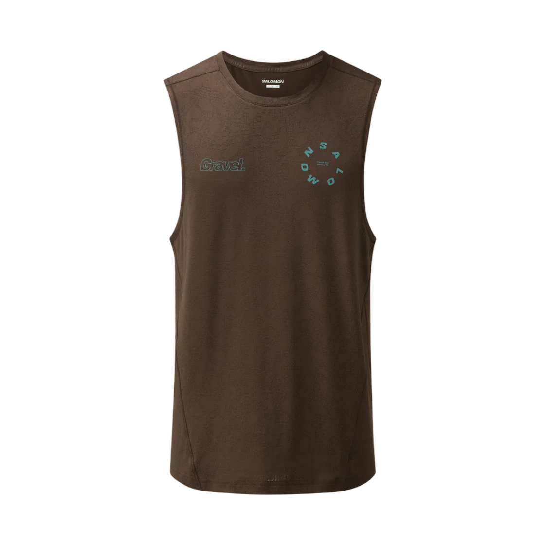 LD0116400 Salomon Aero Circul Jacquard Sleeveless Dark Brown