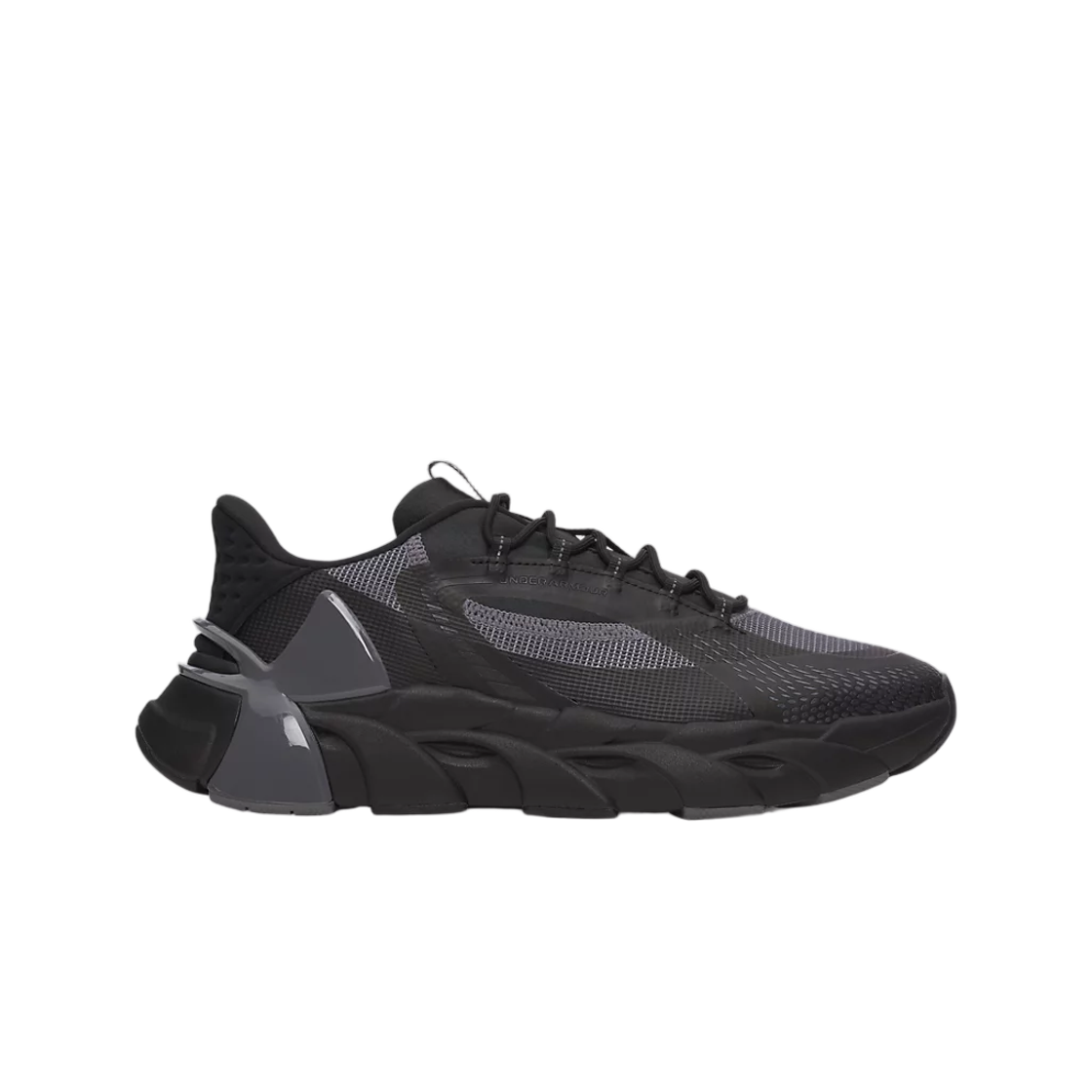 6010299-001 Under Armour UA Halo Trainer Sport Training Shoes Black Anthracite Metallic Black
