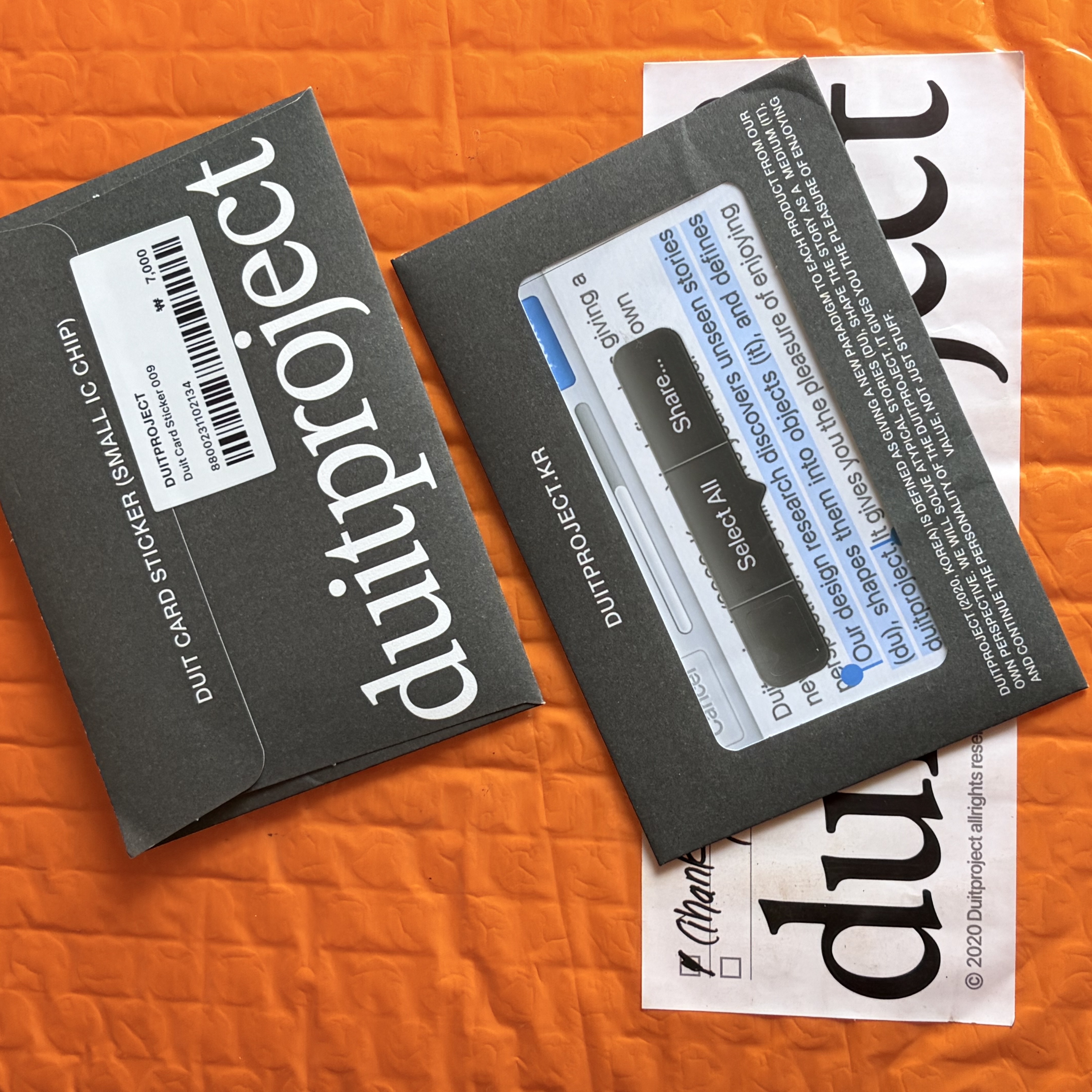 Duitproject Duit Card Sticker 009, Duitproject Duit Card Sticker 007 착용 스타일 - 2