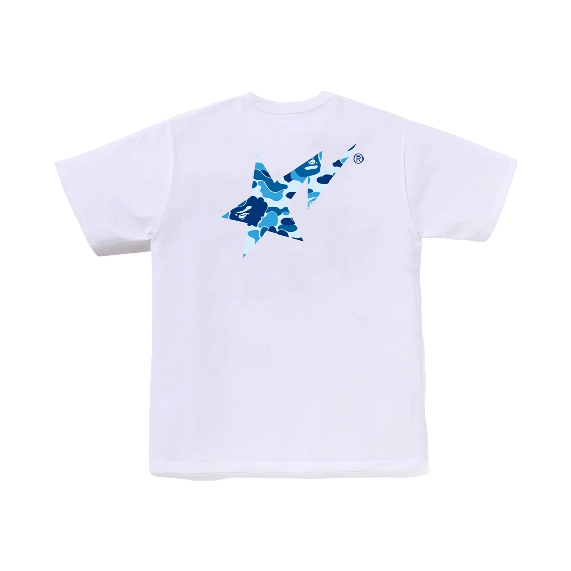 베이프 ABC 카모 베이프 스타 티셔츠 화이트 블루(BAPE ABC Camo Bape Sta T-Shirt White Blue) - 2