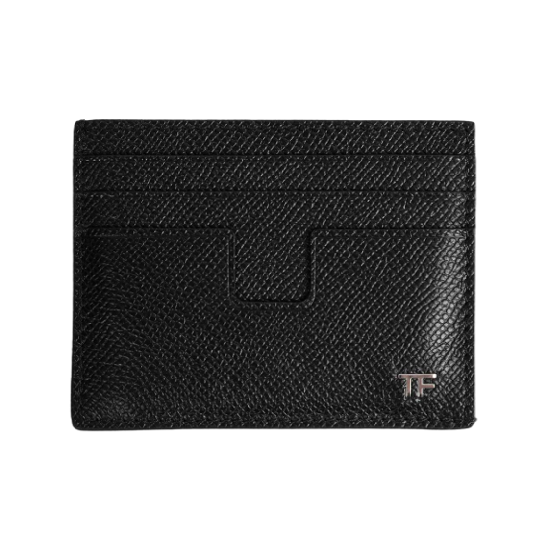 YM233-LCL081S-NAA Tom Ford Small Grain Leather Card Holder Black