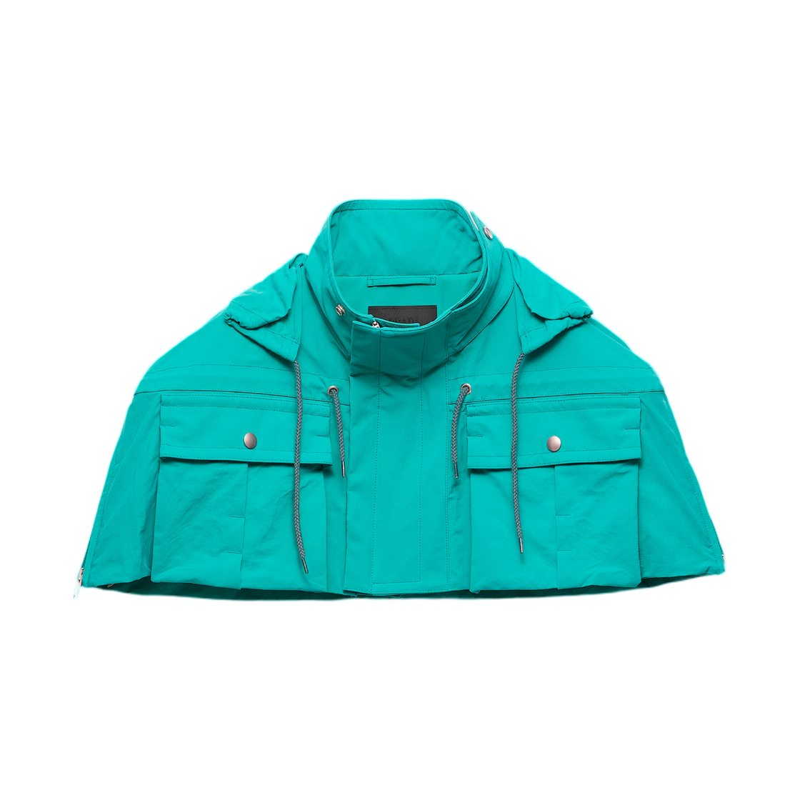 프라다 테크니컬 패브릭 케이플릿 터콰이즈(Prada Technical Fabric Capelet Turquoise)