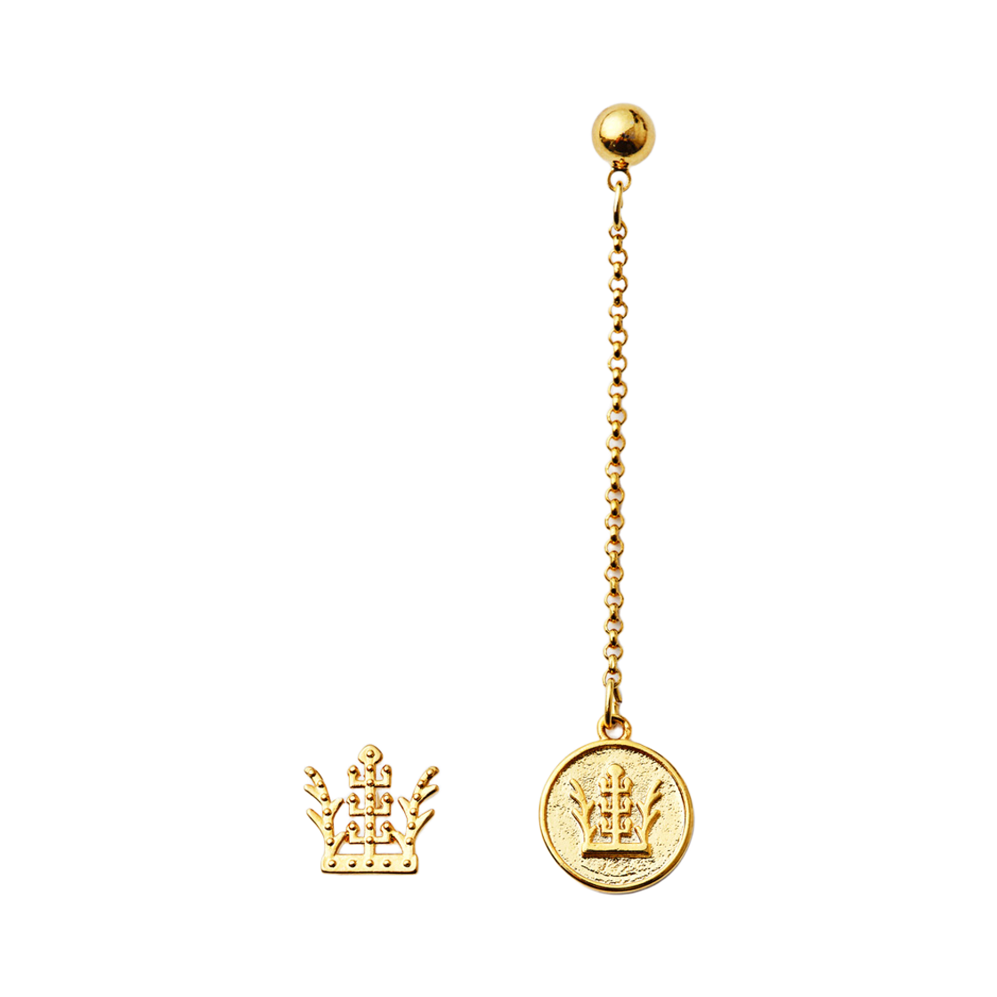뮷즈 금관총 금관 귀걸이(MU:DS Geumgwanchong Gold Crown Earrings) - 1