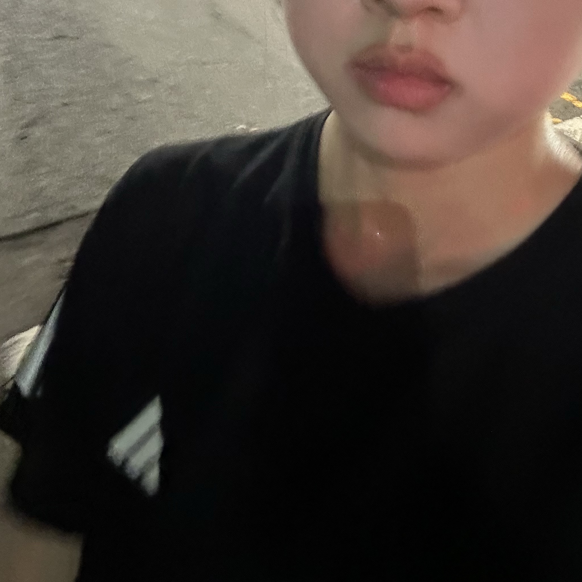 Adidas Adizero Essentials Running T-Shirt Black - KR Sizing 착용 스타일 - 2