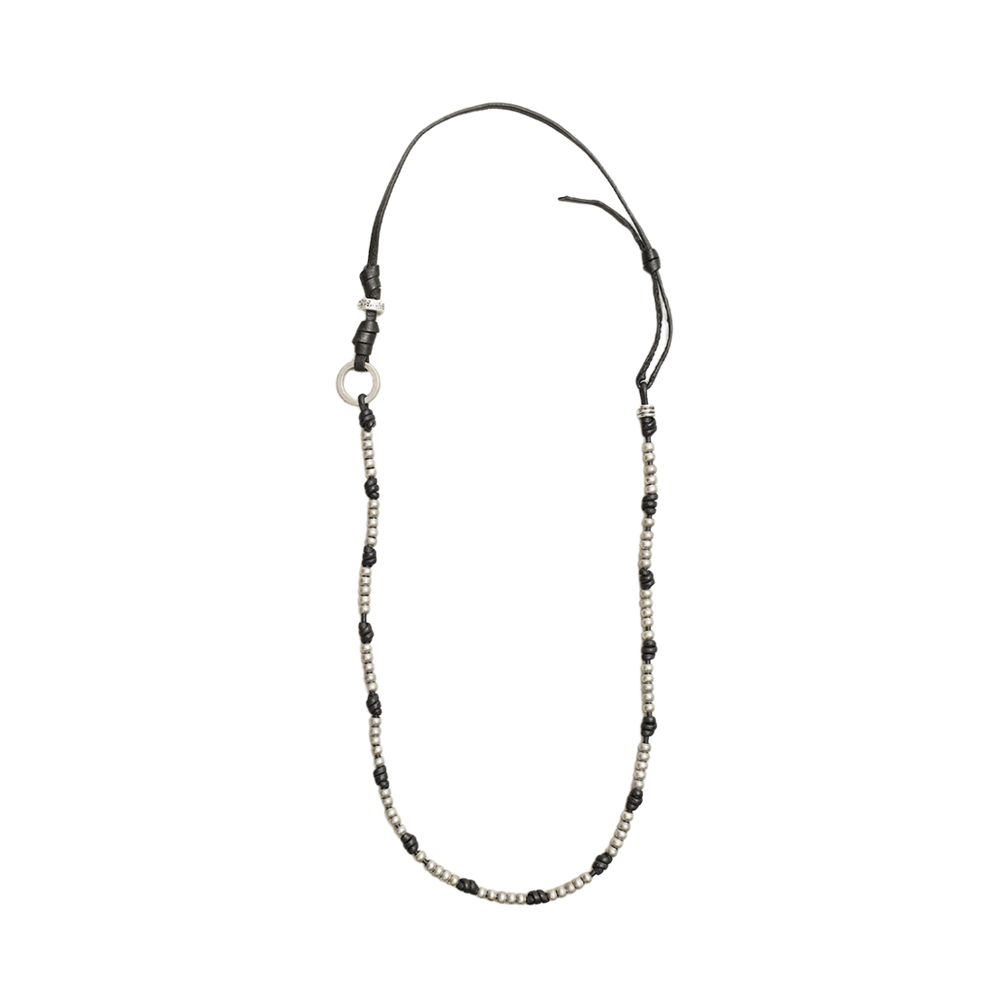 토우토우아카이브 오링 로고 하프 목걸이 블랙(TOWTOW.ARCHIVE O-Ring Logo Half Necklace Black)
