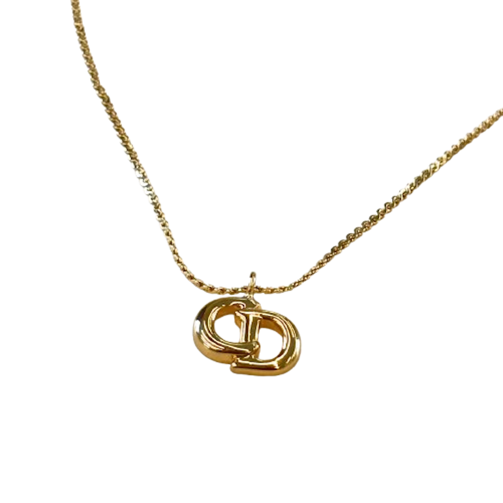 IT3DQWD5GNSB Dior CD Goldtone Necklace