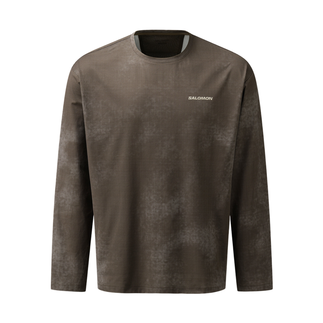 LD0415200 Salomon Pulsewave Mesh Long Sleeve Dark Brown