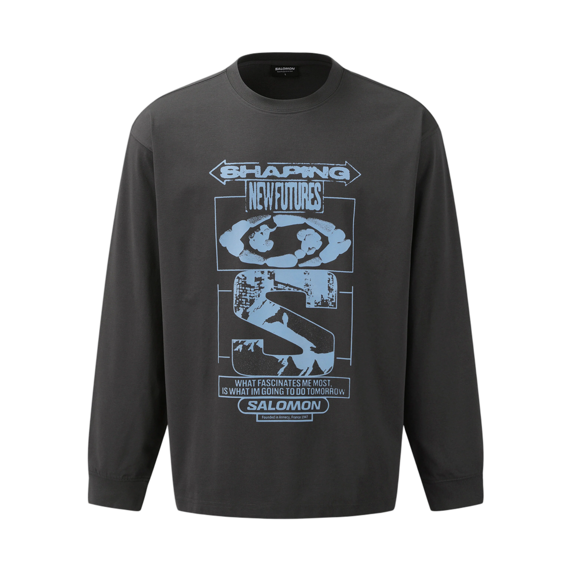 LD0388000 Salomon Shaping Long Sleeve Dark Charcoal