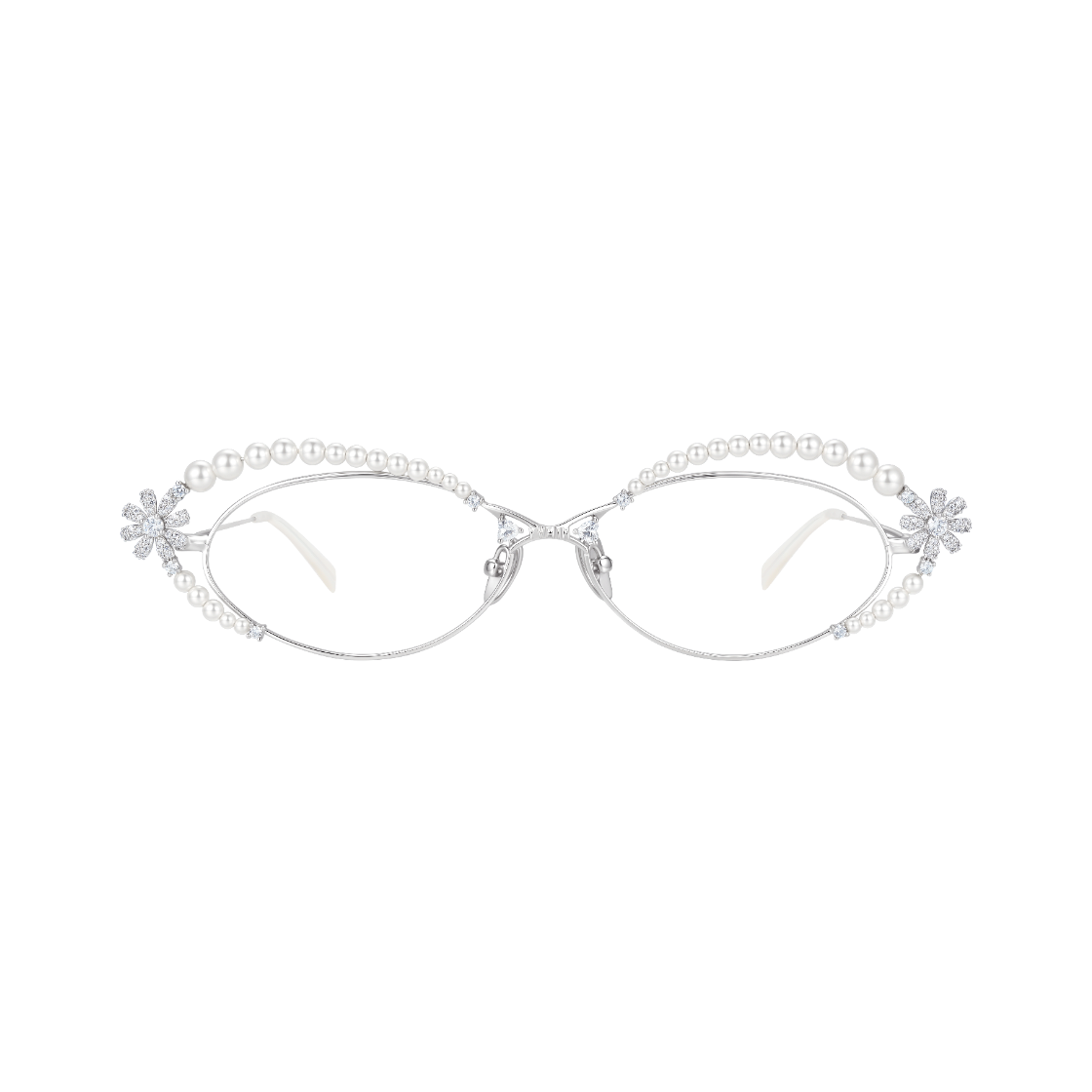 위민 데이지 펄 글래스 실버 - 26FW(Yvmin Daisy Pearl Glasses Silver - 26FW)