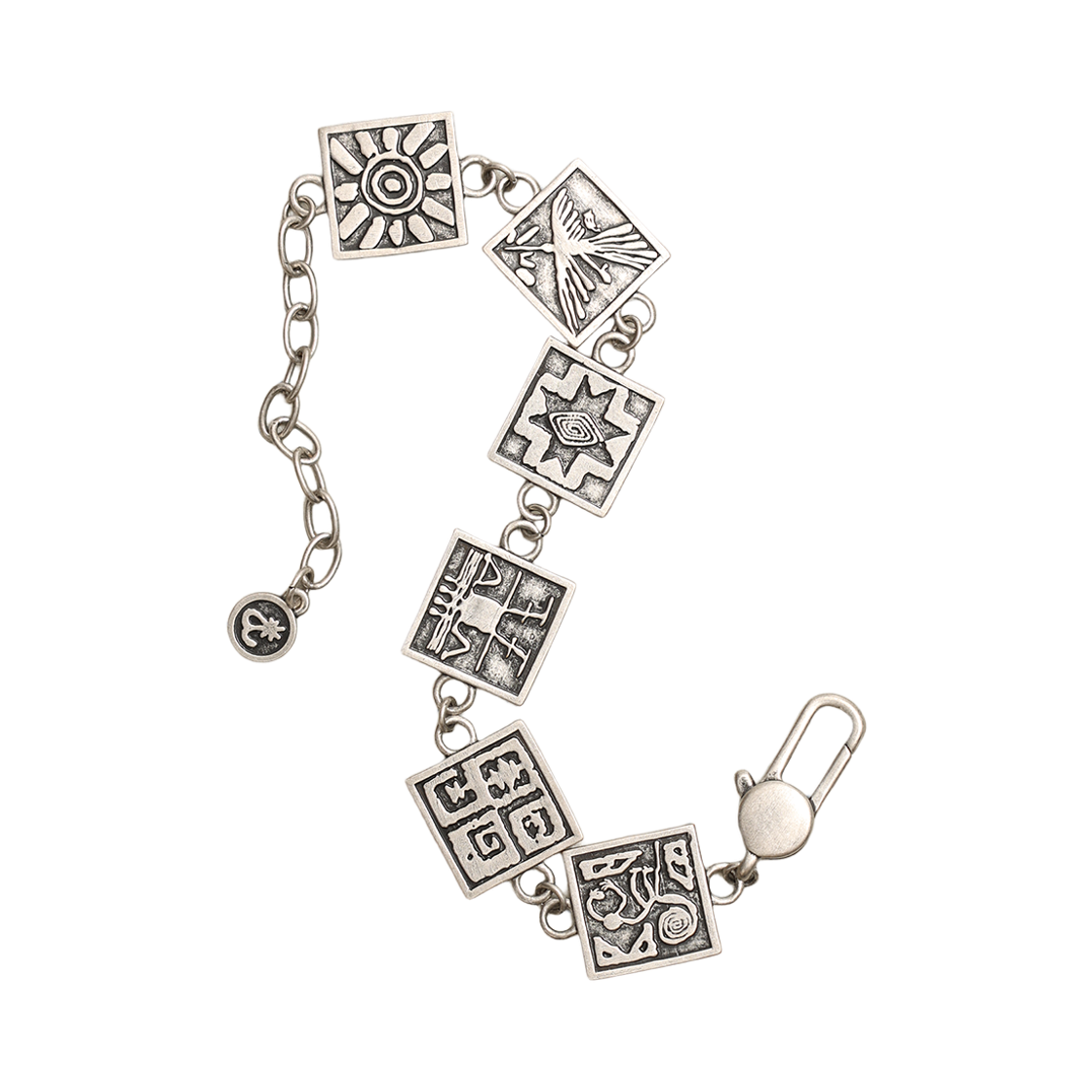 토우토우아카이브 스탬프 타일 체인 팔찌 실버 버니시(TOWTOW.ARCHIVE Stamped Tile Chain Bracelet Silver) - 1