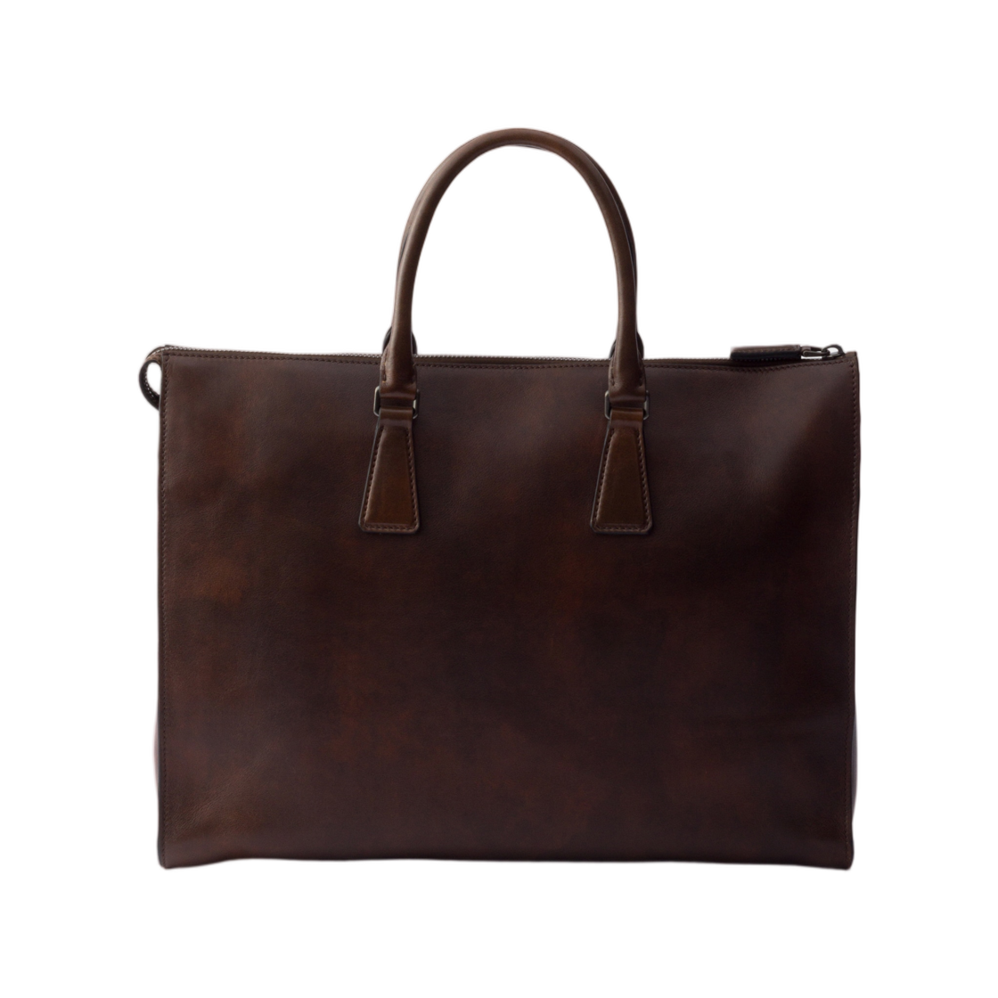 프라다 레더 토트백 코코아 브라운(Prada Leather Tote Bag Cocoa Brown) - 2