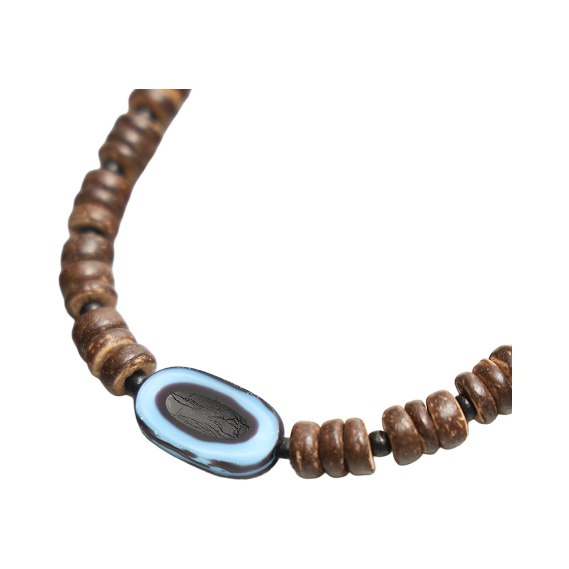 토우토우아카이브 오발 코코넛 목걸이 브라운(TOWTOW.ARCHIVE Oval Coconut Necklace Brown) - 2
