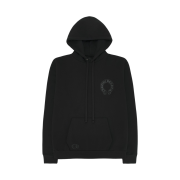 Chrome Hearts Horseshoe Floral Hoodie Black Black
