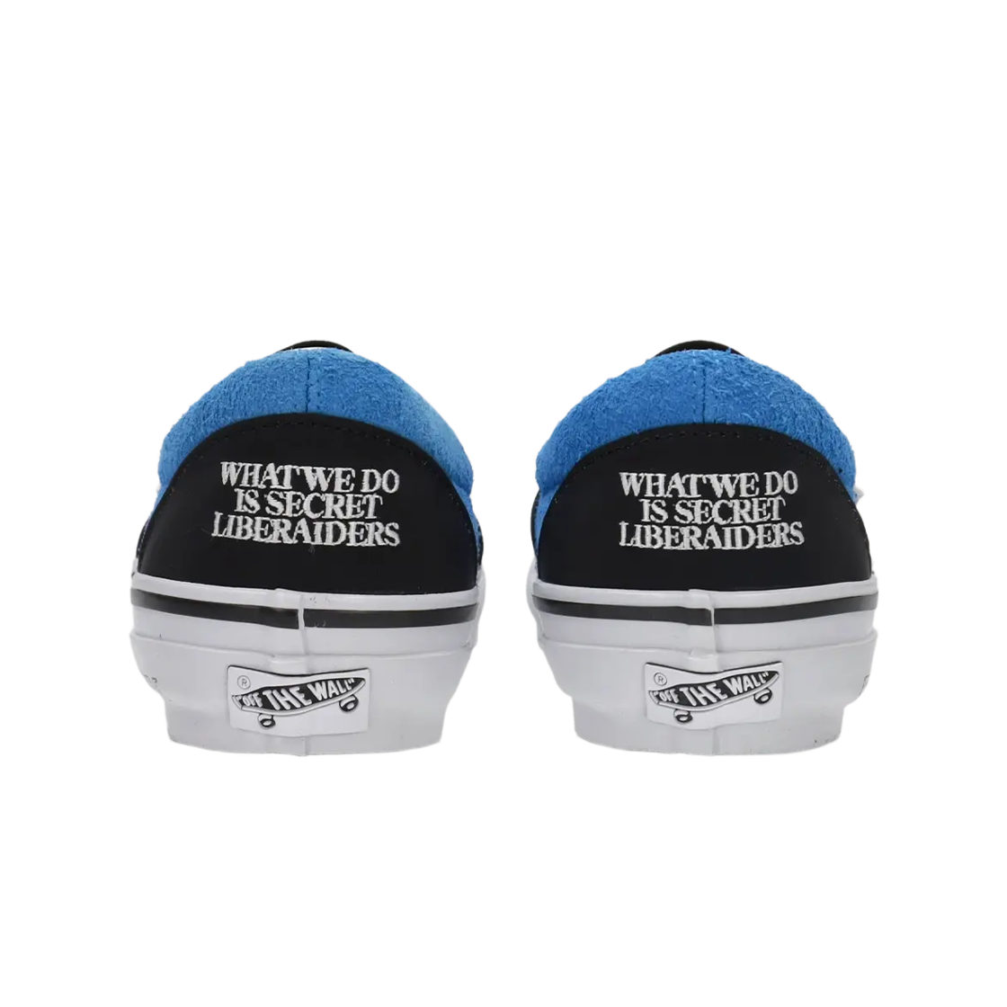 반스 x 리버레이더스 클래식 슬립온 98 블랙 브라이트 아주르(Vans x Liberaiders Classic Slip-On 98 Black Bright Azure) - 3