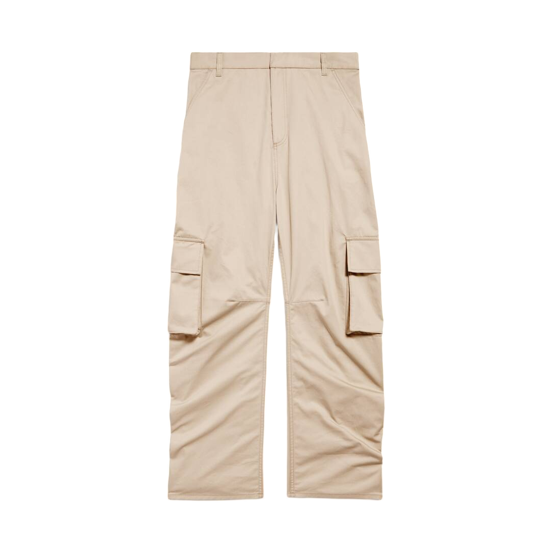 A002ADTSP139501 (W) Balenciaga Relaxed Cargo Pants Beige