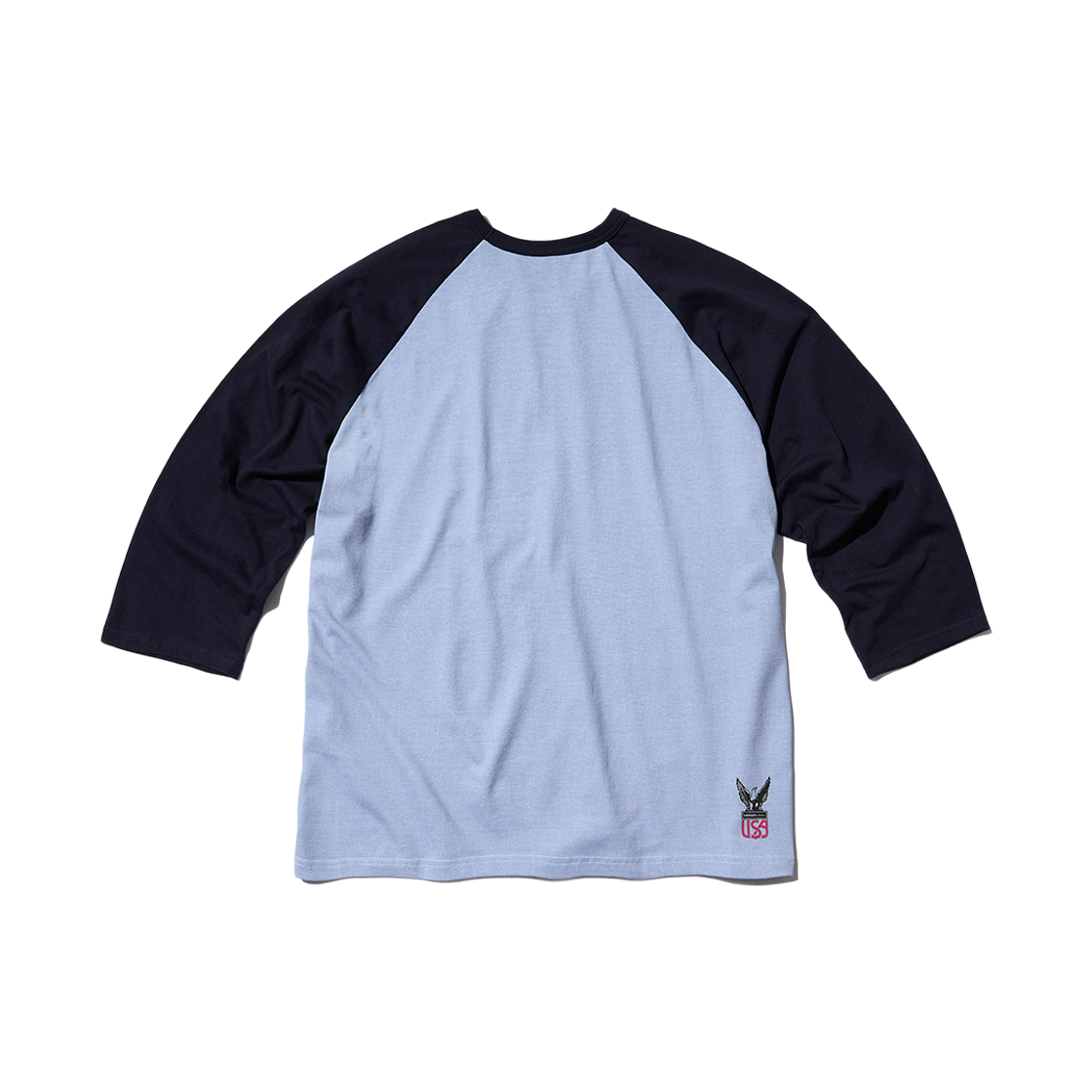 벤슨 레더 90s 넘버원 래글런 티셔츠 스카이 블루 & 블루(Vanson Leathers 90s No.1 Raglan T-Shirt  Sky Blue & Blue) - 2