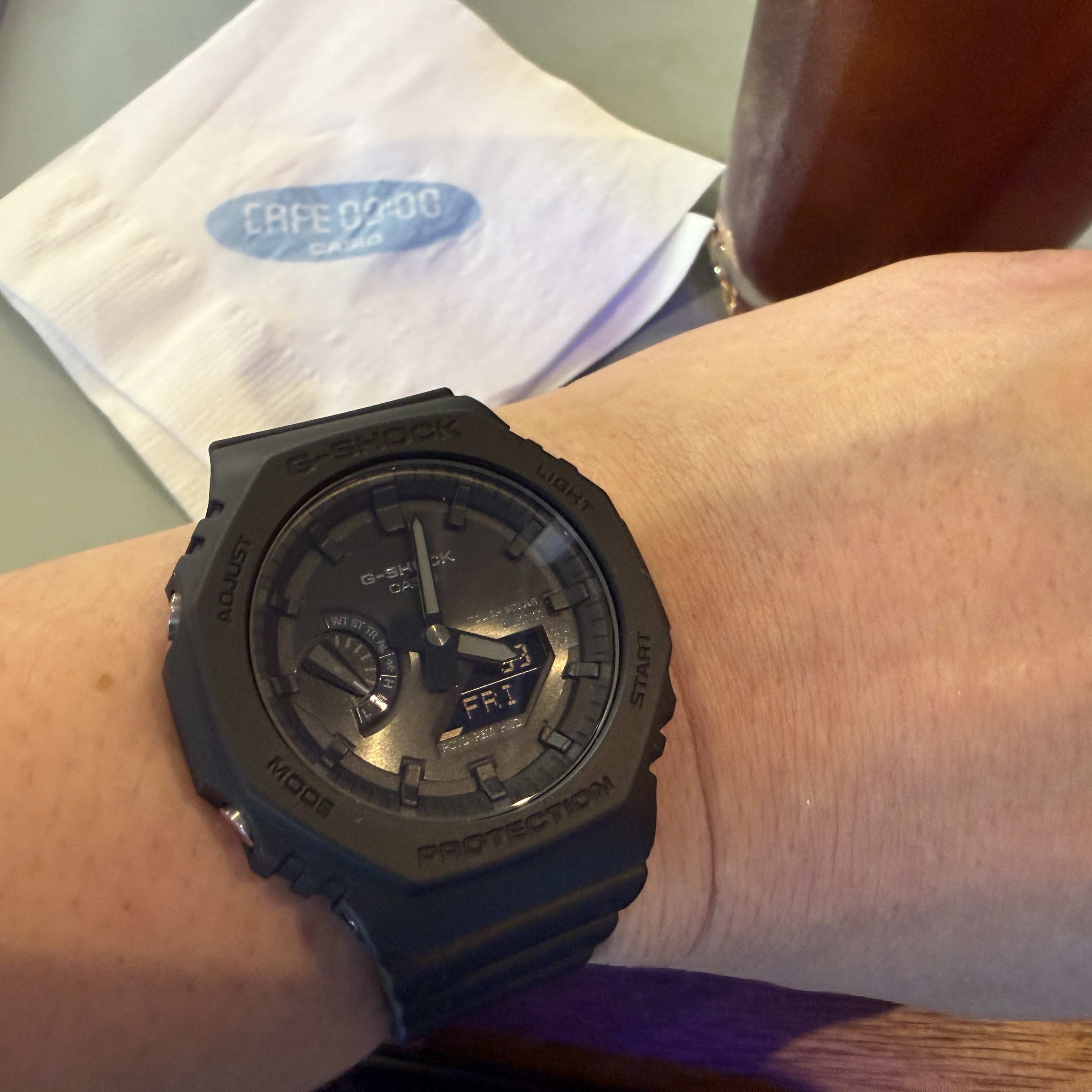 Casio G-Shock GA-B2100-1A1 착용 스타일 - 2