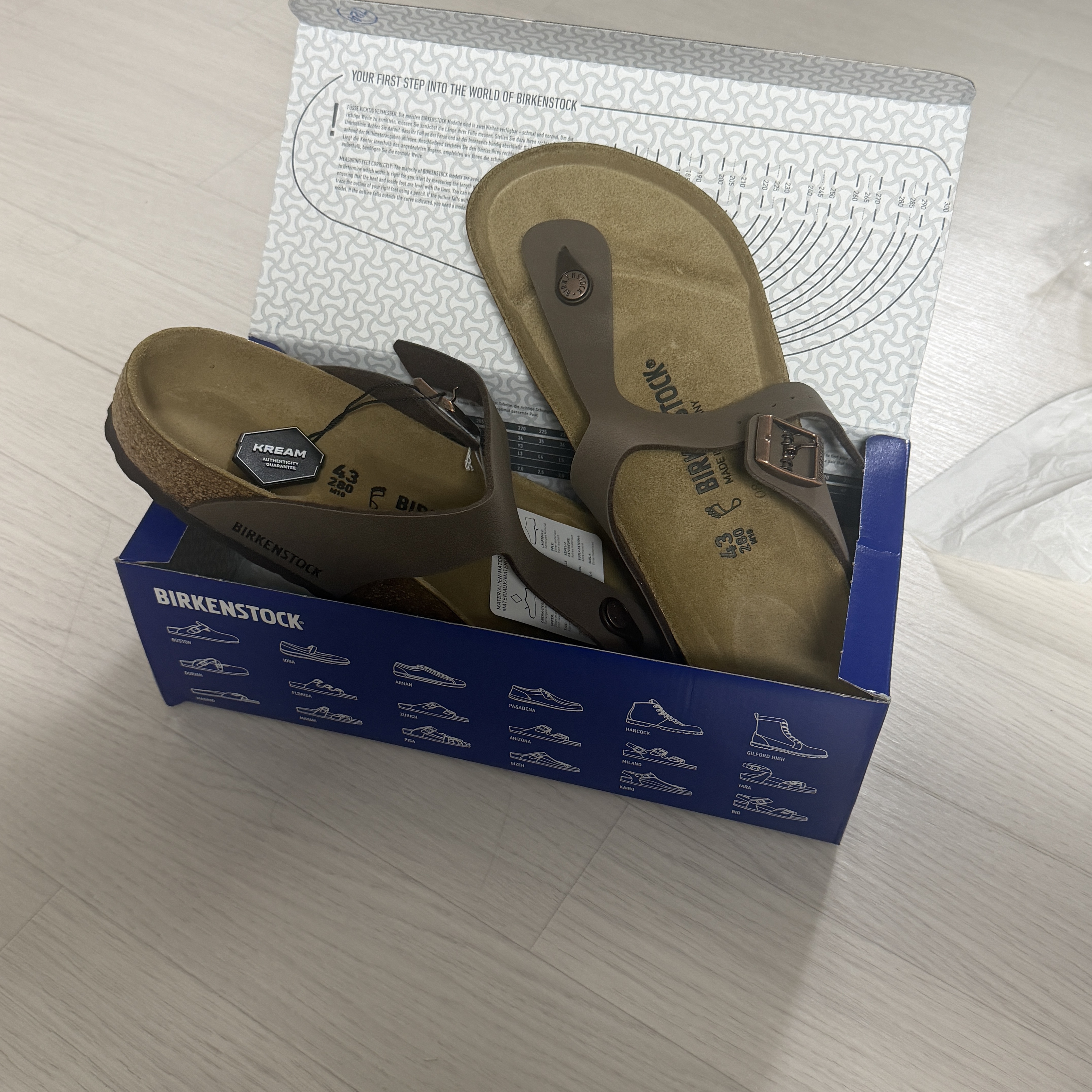 Birkenstock Gizeh Mocca - Regular 착용 스타일