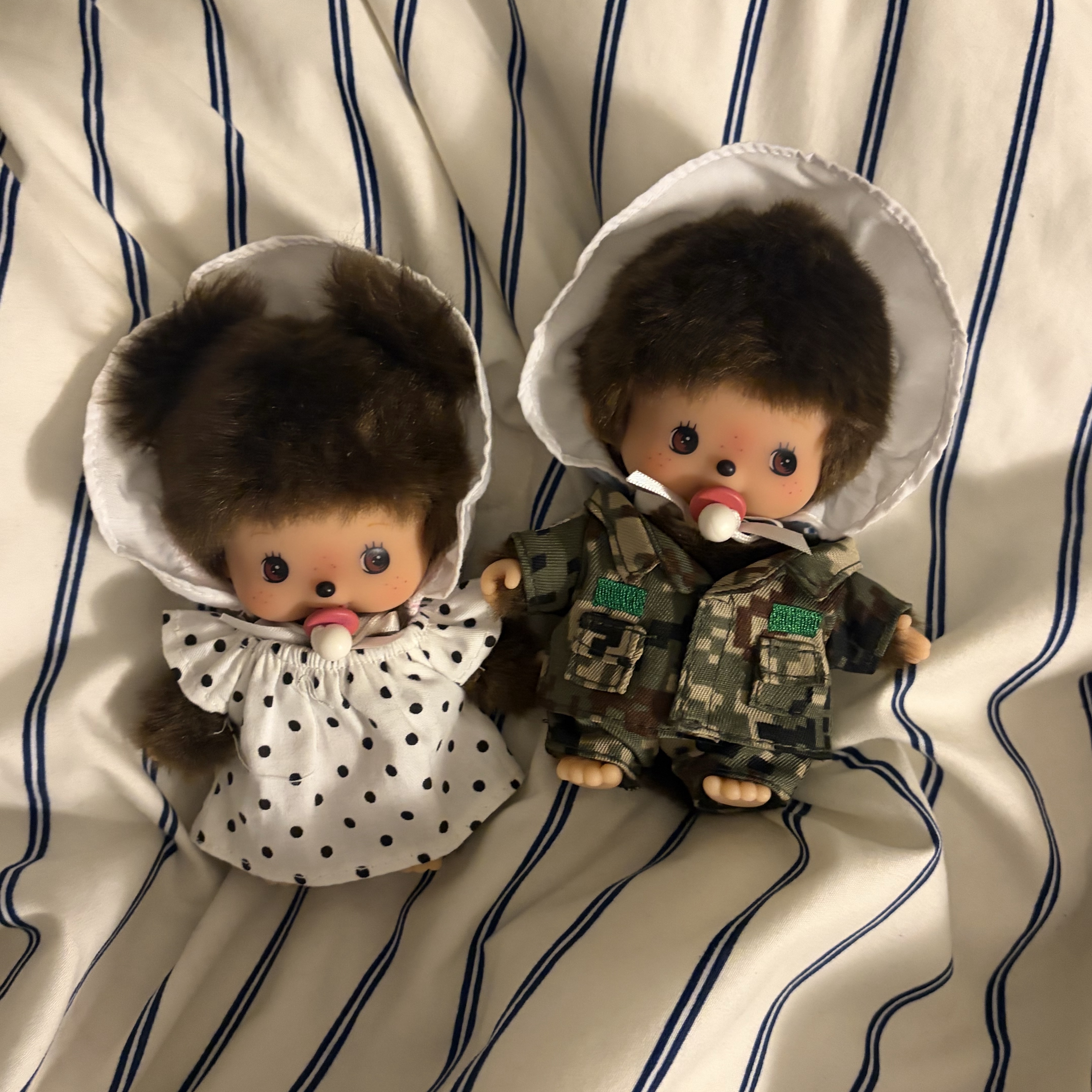 Monchhichi Bebichhichi S Boy Doll, Monchhichi Bebichhichi S Girl Doll 착용 스타일