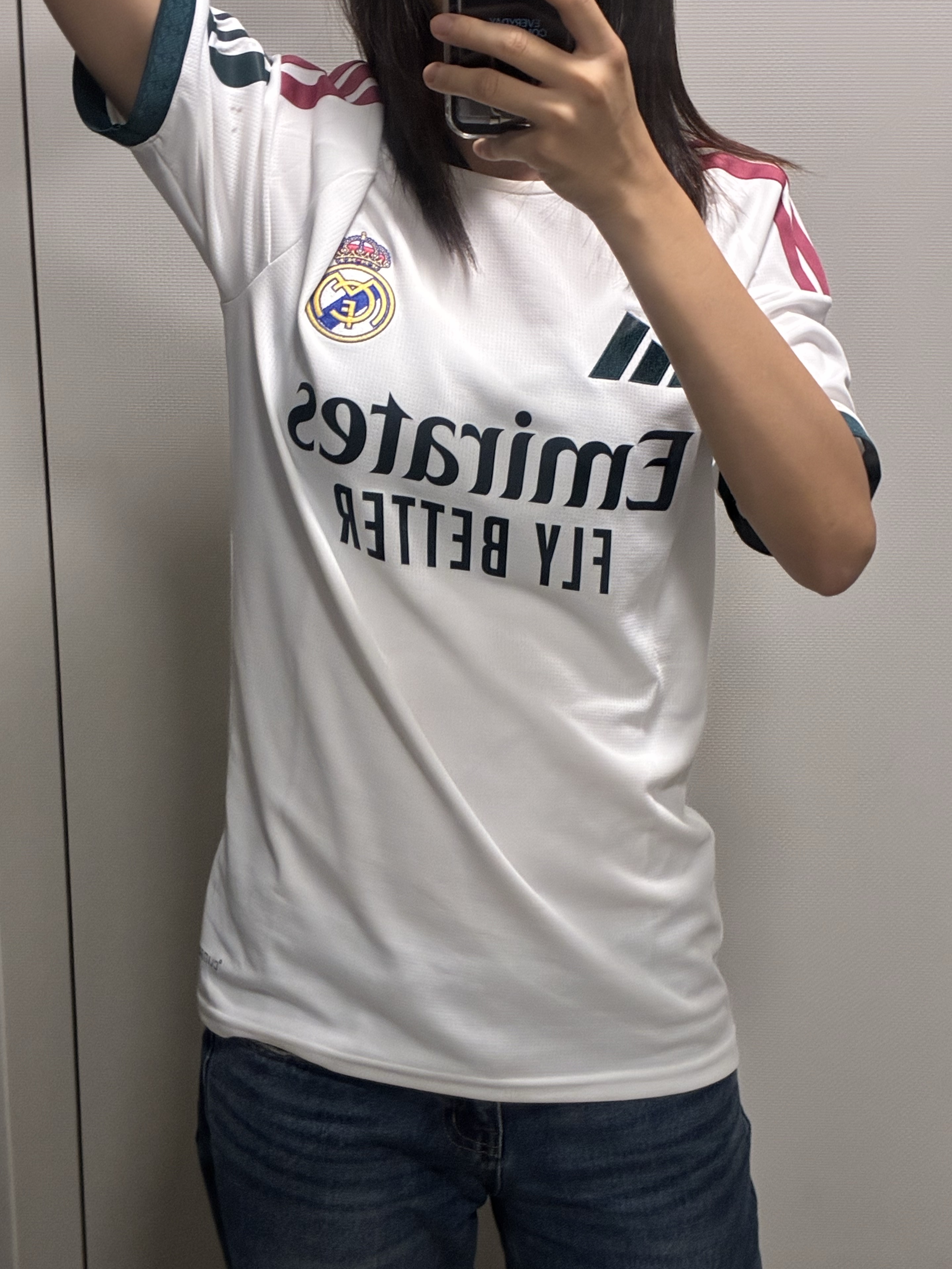 Adidas Real Madrid 2026/27 Home Jersey White - KR Sizing (Non Marking Ver.) 착용 스타일