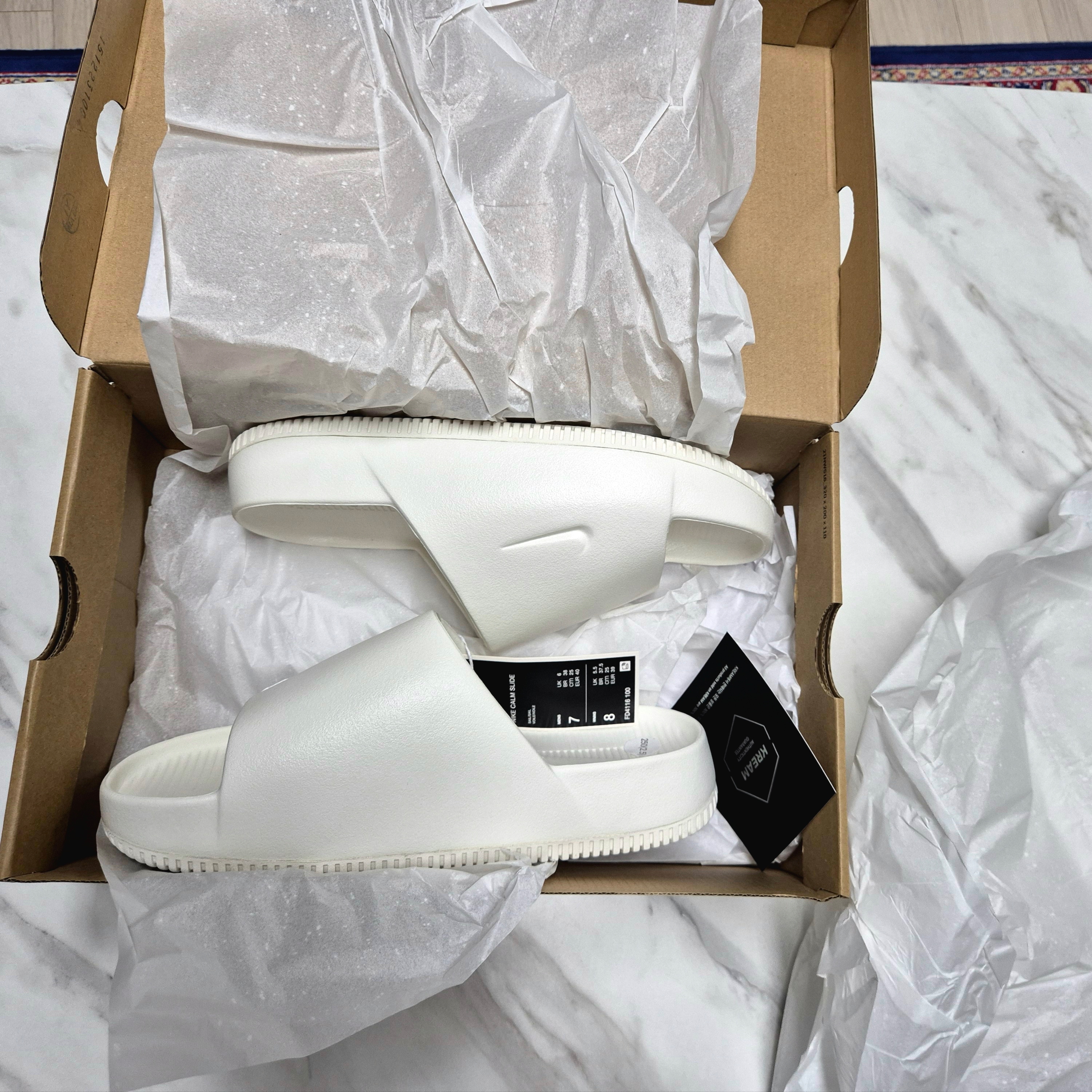 Nike Calm Slide Sail, (W) Nike Calm Slide Sail 착용 스타일