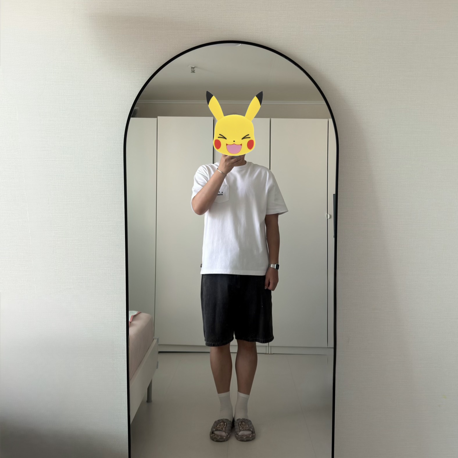 IAB Studio IAB Pocket T-shirt White 착용 스타일 - 1