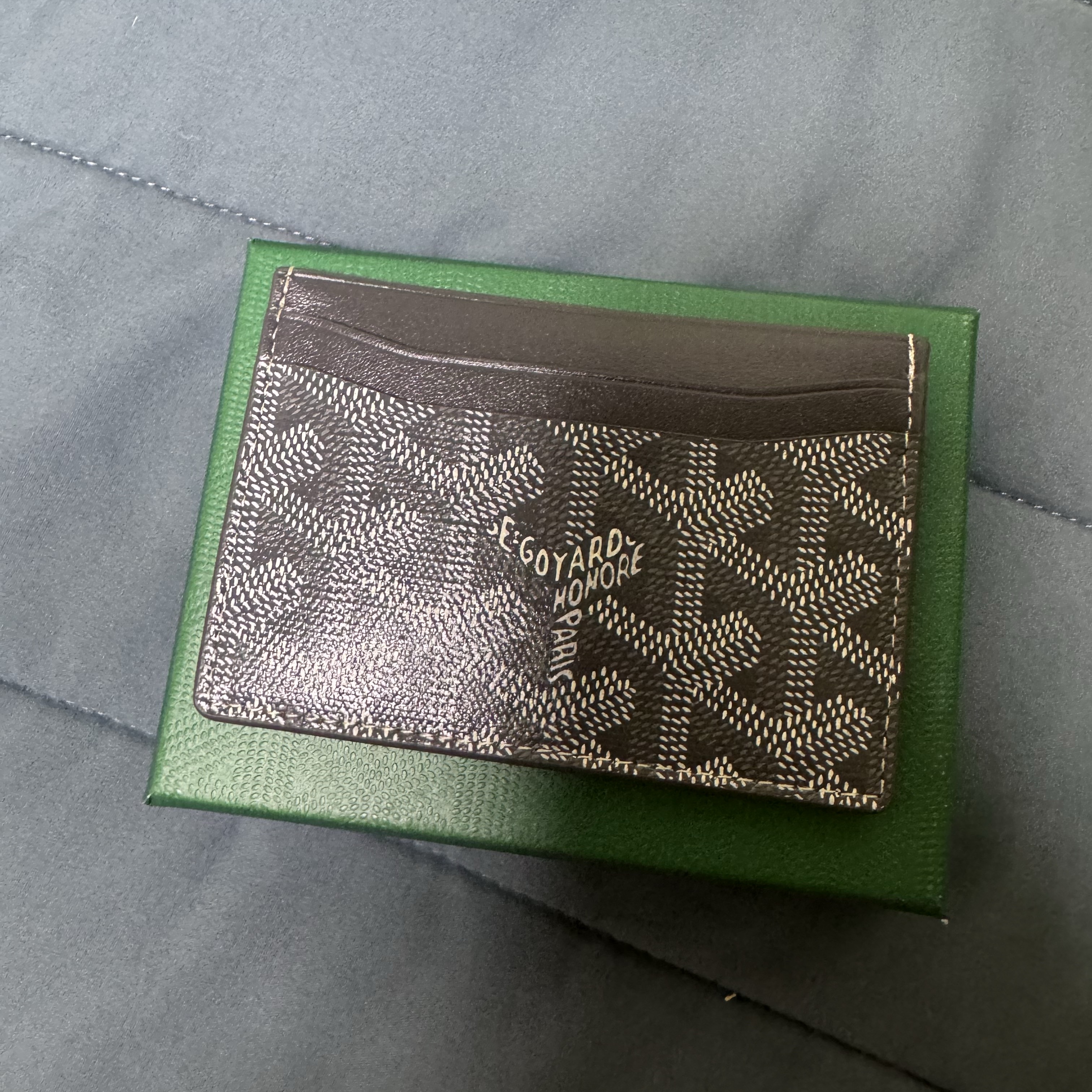 Goyard Saint Sulpice Card Holder Grey 착용 스타일