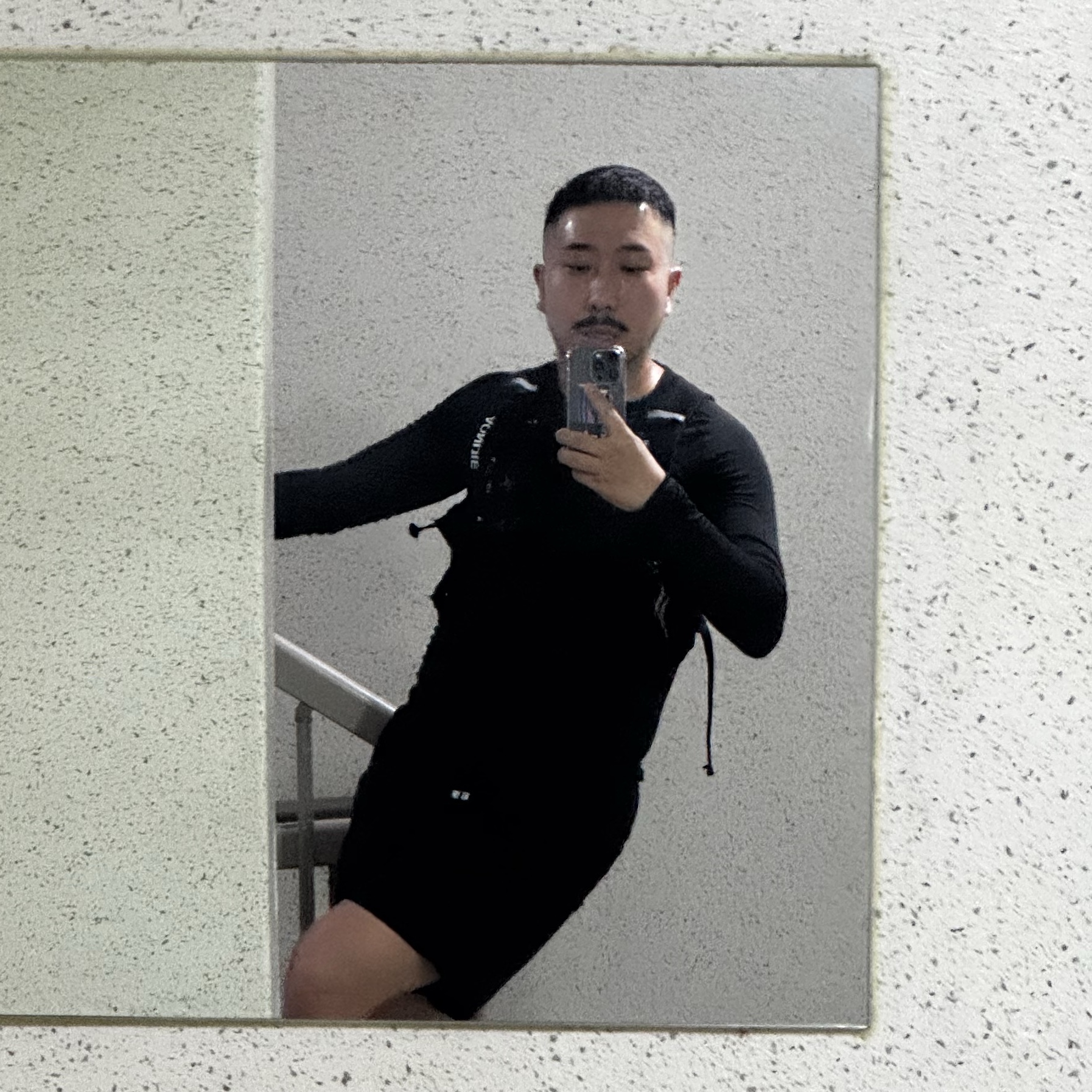 Salomon Active Skin 4 Set Black 착용 스타일 - 2