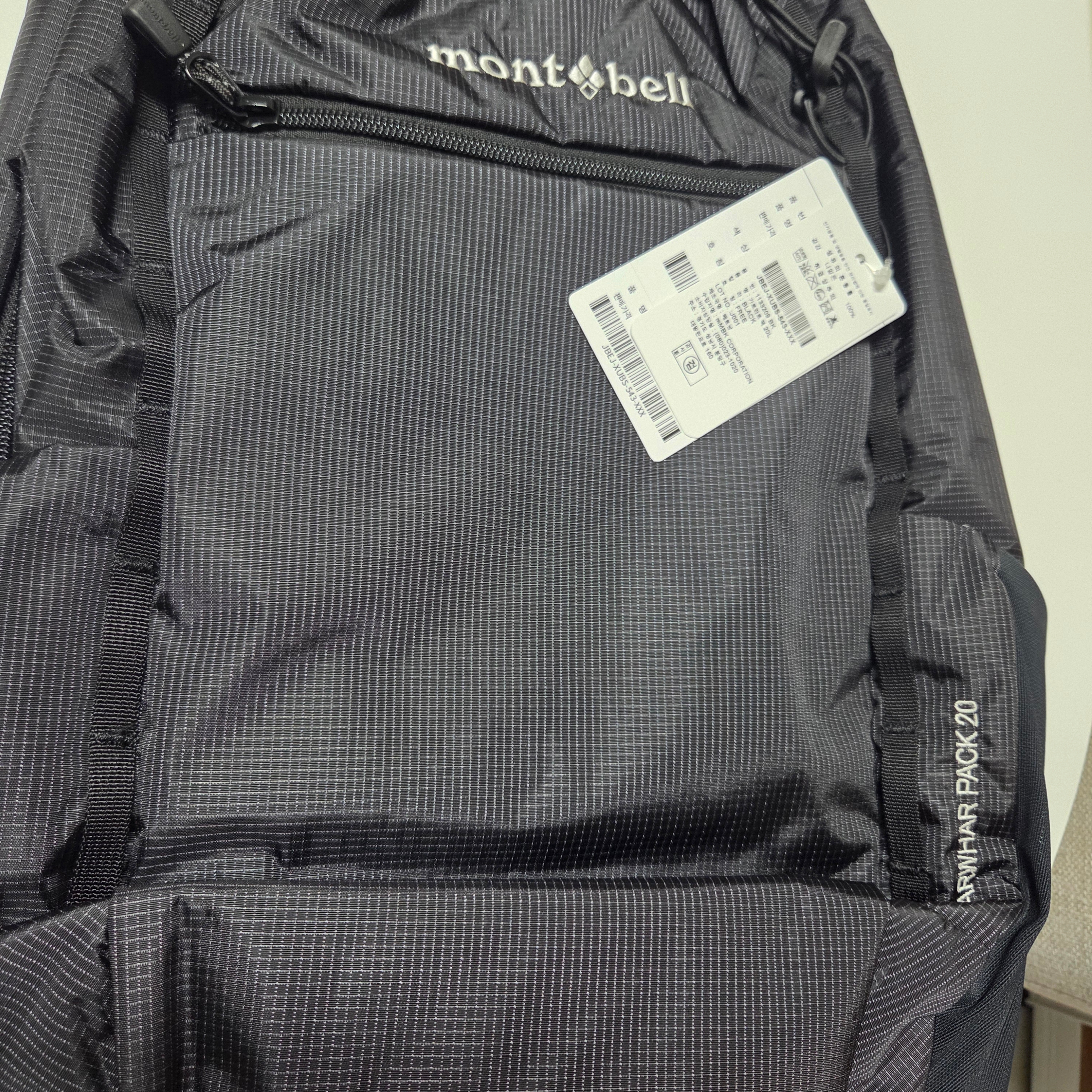 Montbell Garwhar Pack 20 Black 착용 스타일 - 1