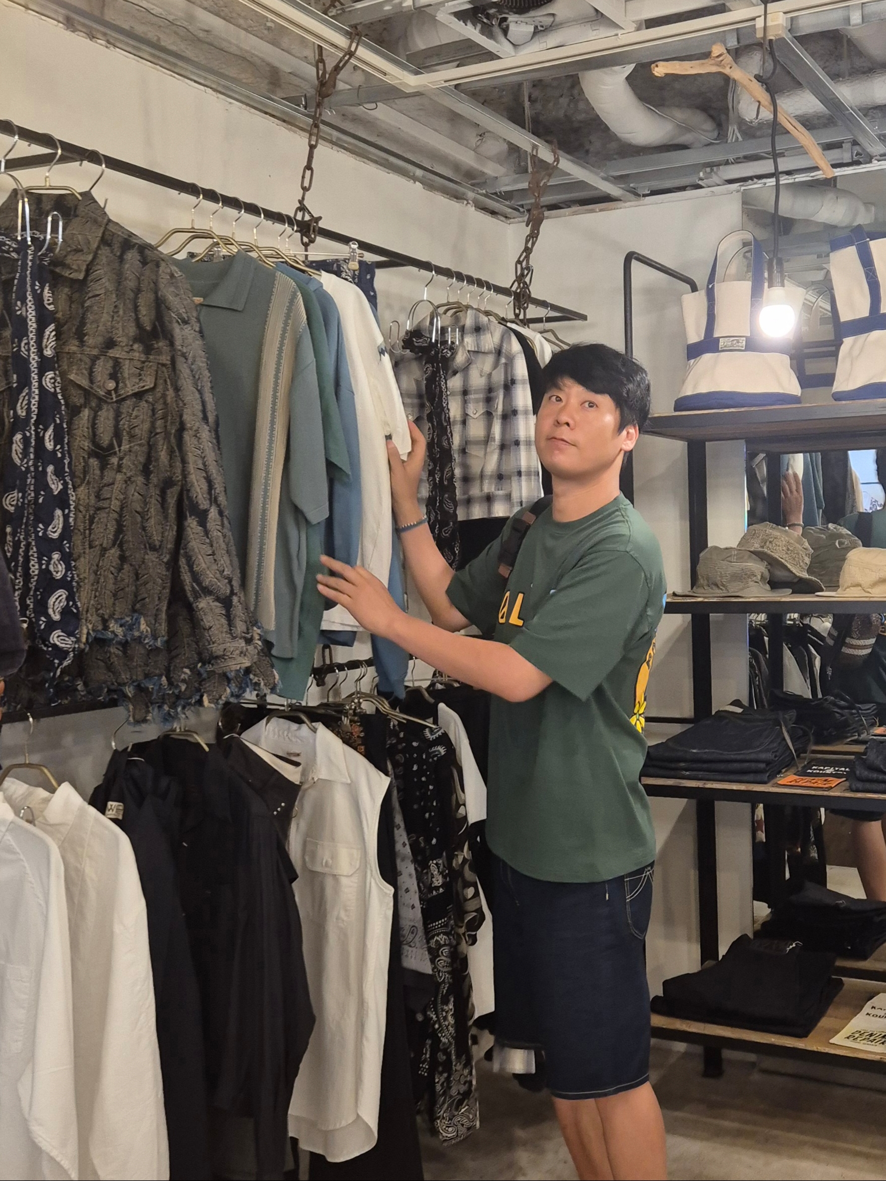 Palace Me Myself And Tri T-Shirt Racey Green - 26SS, Oofos OOriginal Black 착용 스타일 - 2