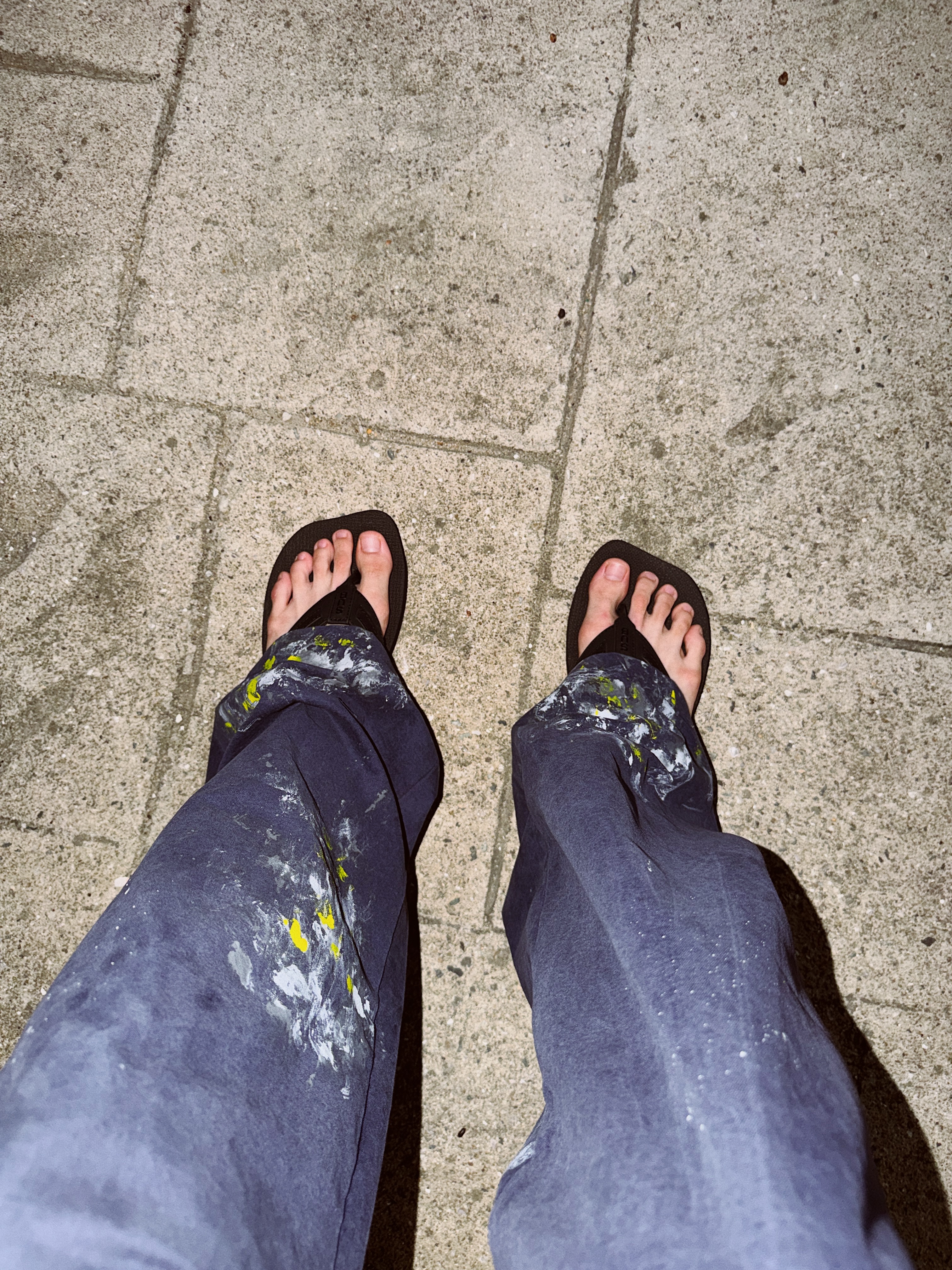 ANNOT YOUTH Long Bill Washing Cap Navy, STU Painter'S Cotton Pants In Navy 착용 스타일 - 5