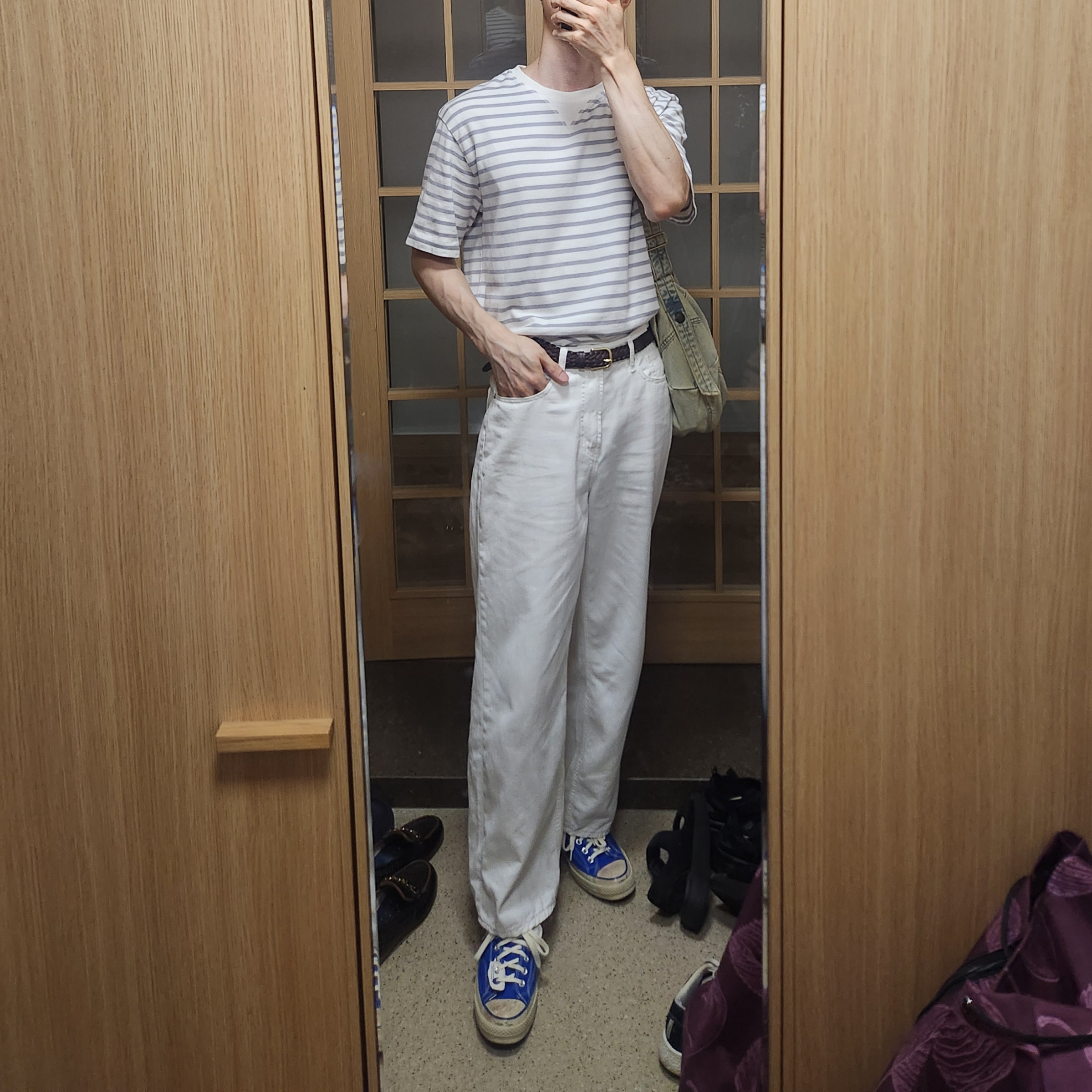 Converse x Ader Error Chuck 70 Ox Imperial Blue 착용 스타일