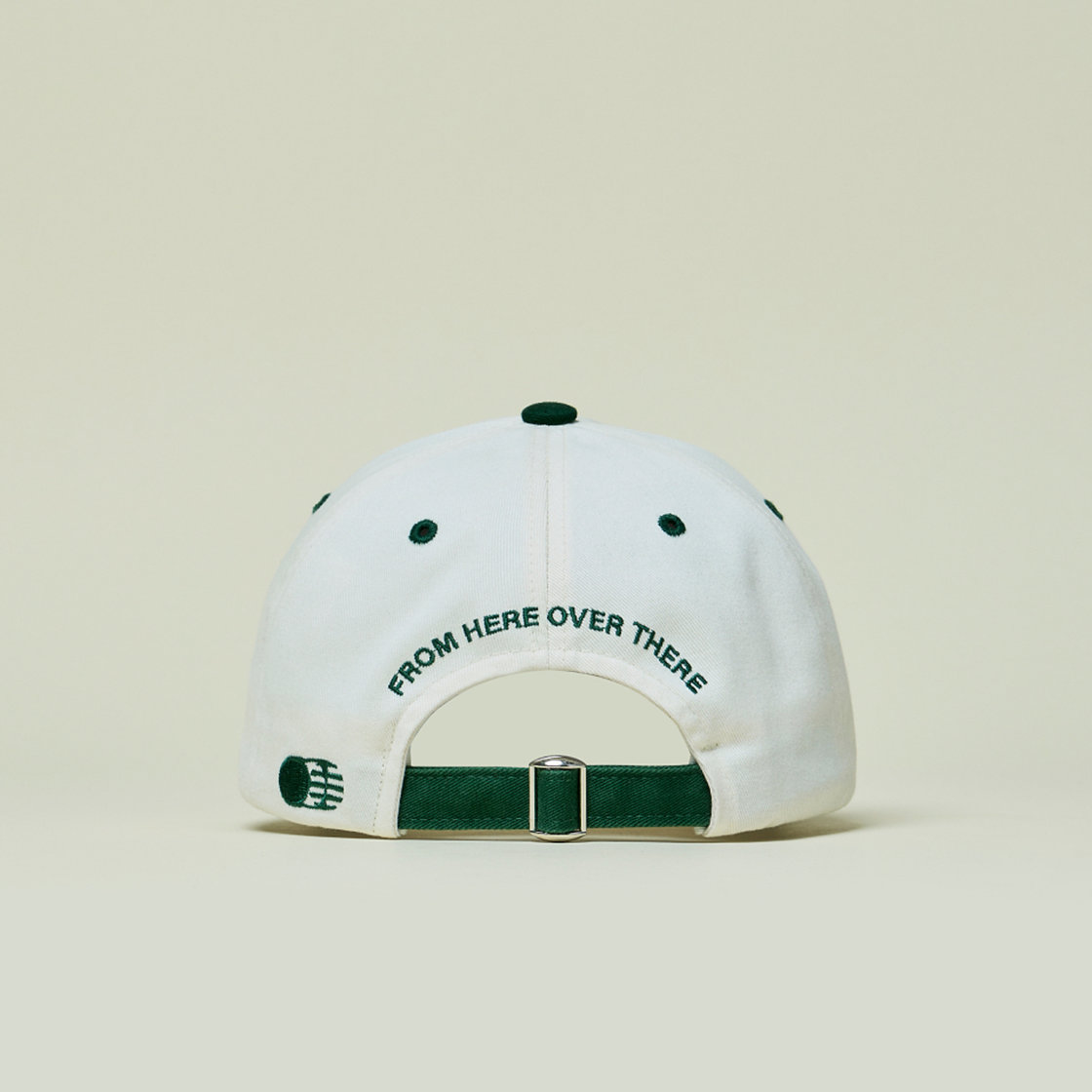 트래픽하모니 TH 로고 로우핏 볼캡 아이보리&그린(Traffic Harmony TH Logo Low Fit Ball Cap Ivory & Green) - 6