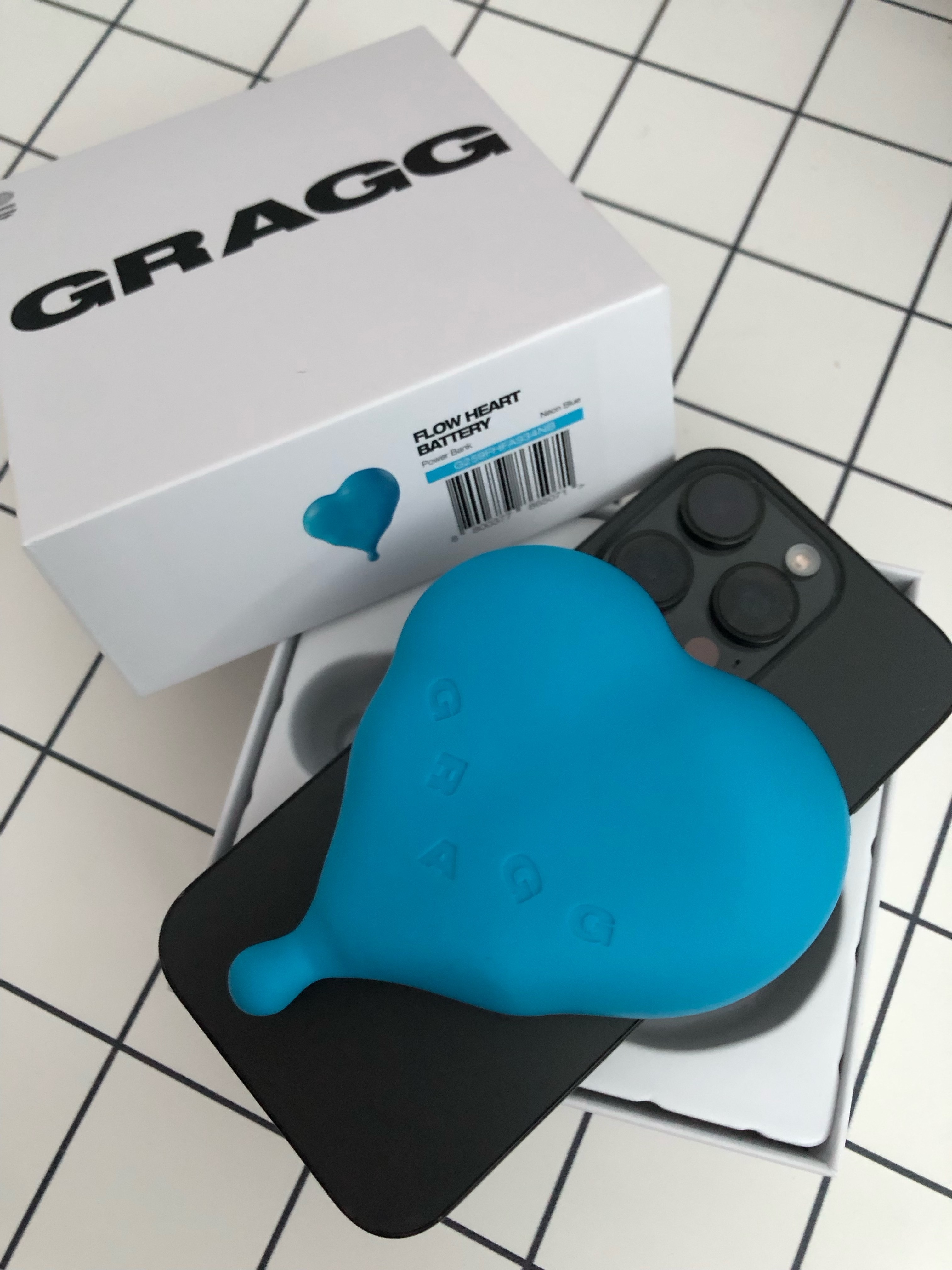 GRAGG MAGSAFE FLOW HEART BATTERY [9 COLOR], Casio F-91WS-7DF 착용 스타일 - 7