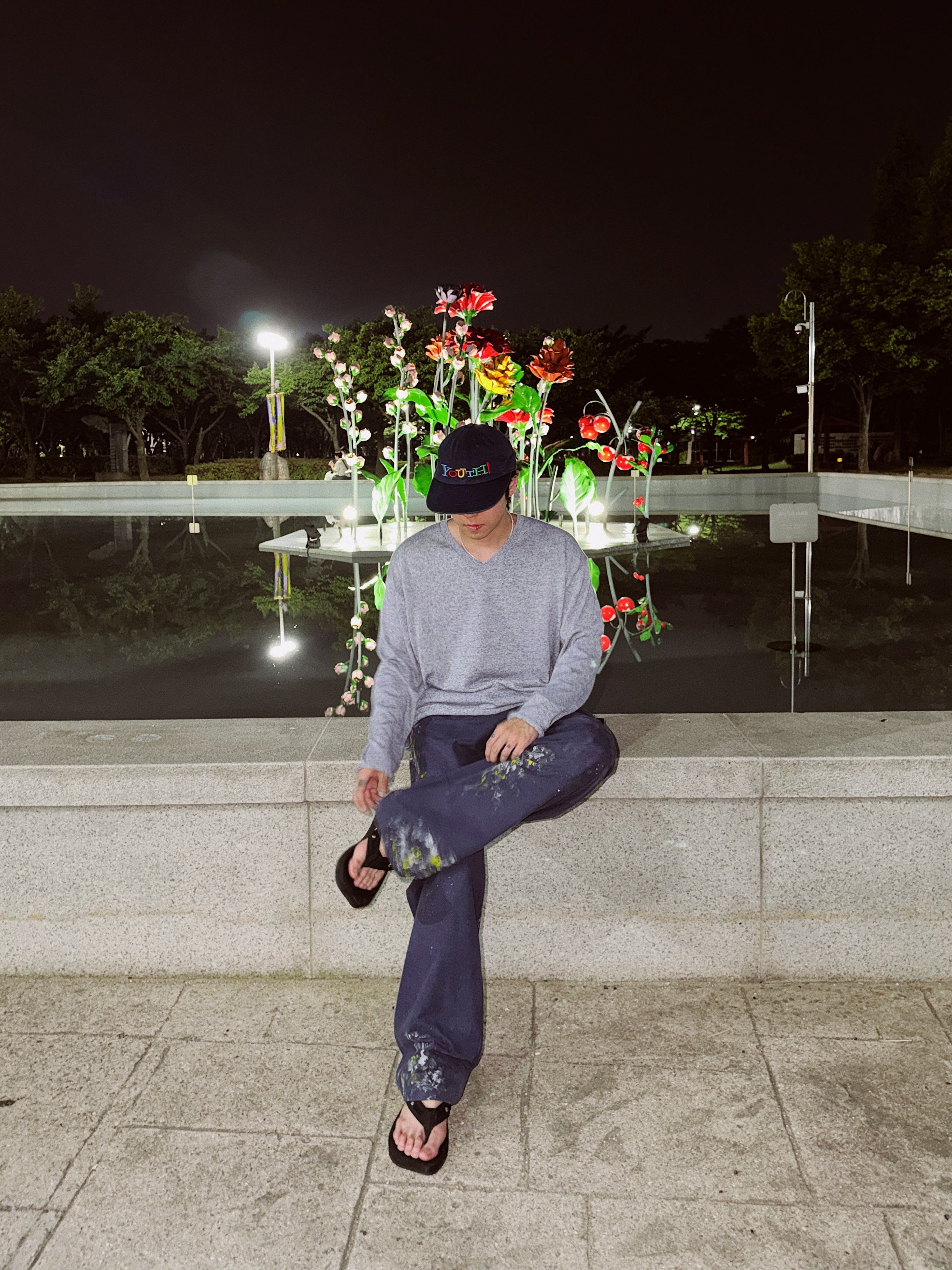 ANNOT YOUTH Long Bill Washing Cap Navy, STU Painter'S Cotton Pants In Navy 착용 스타일 - 7