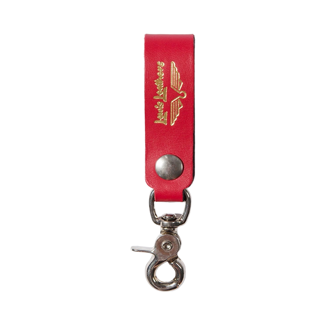 Belt Loop Key Ring MK.2 / Red Lewis Leathers Belt Loop Key Ring MK.2 Red