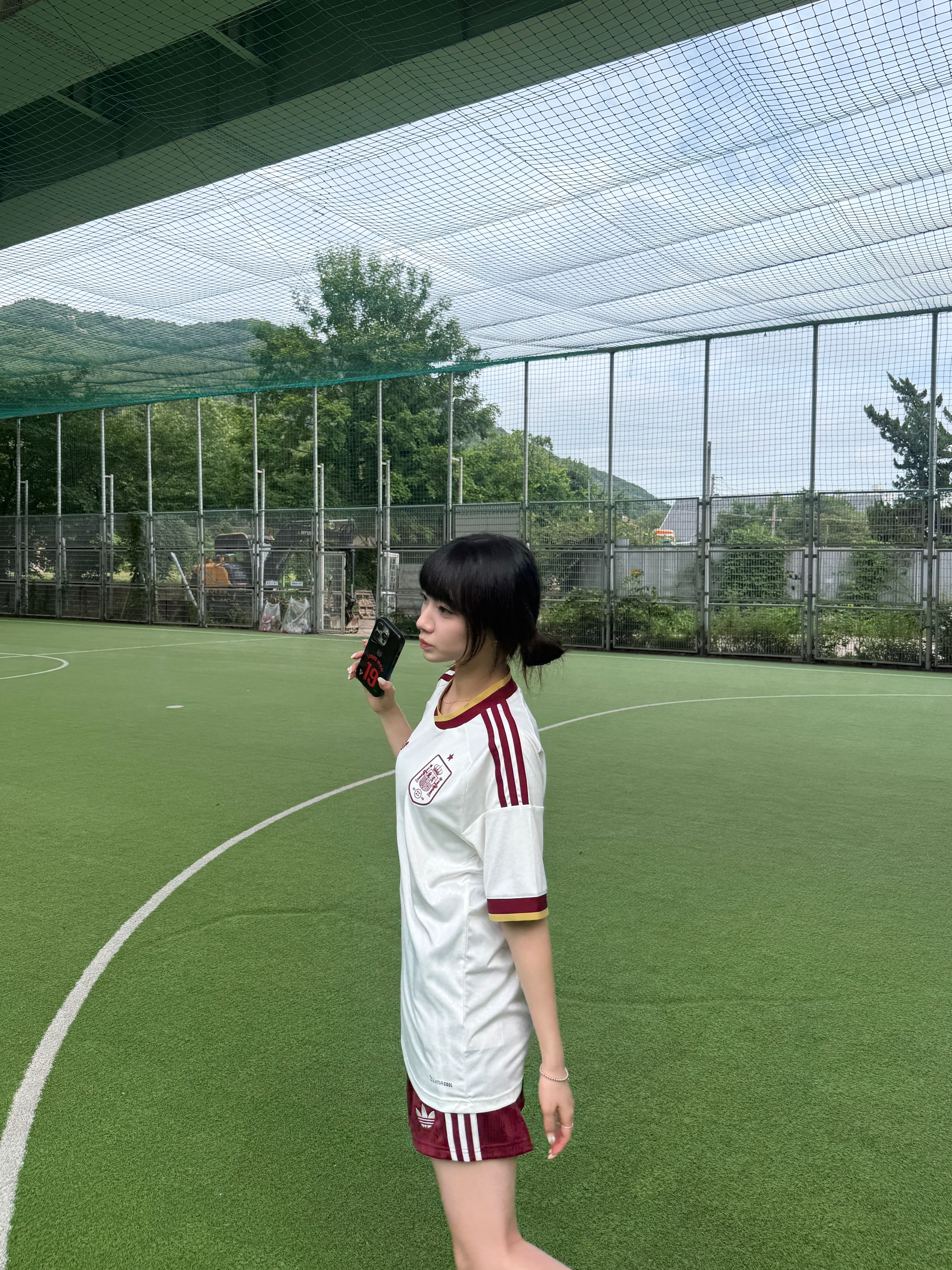 Adidas Spain 2026 Away Jersey Off White - KR Sizing (Non Marking Ver.) 착용 스타일 - 6