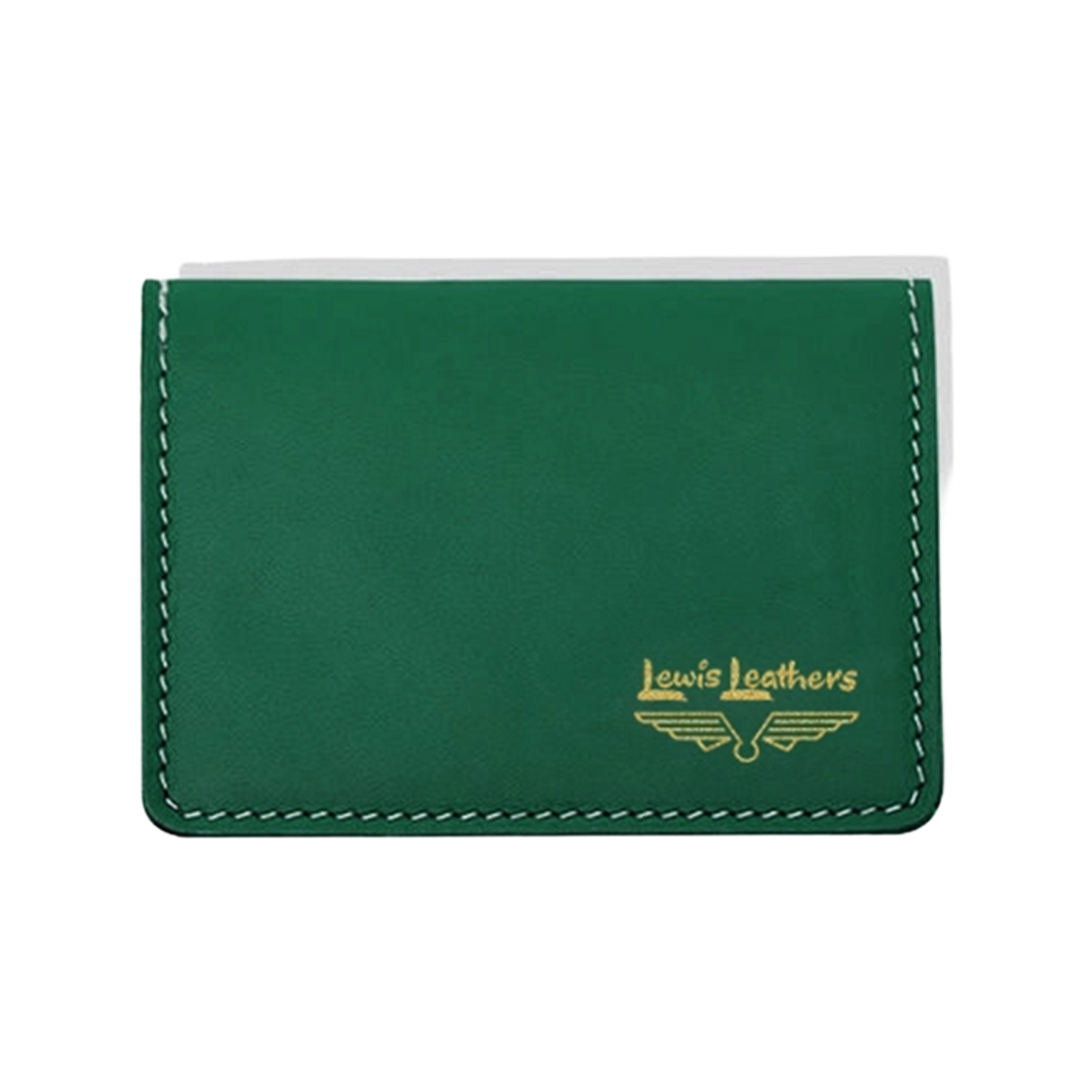 Card Wallet / Green Lewis Leathers Card Wallet Green
