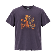 Heavy Rain Vintage Processed "Bear Doll" Printing T-Shirt