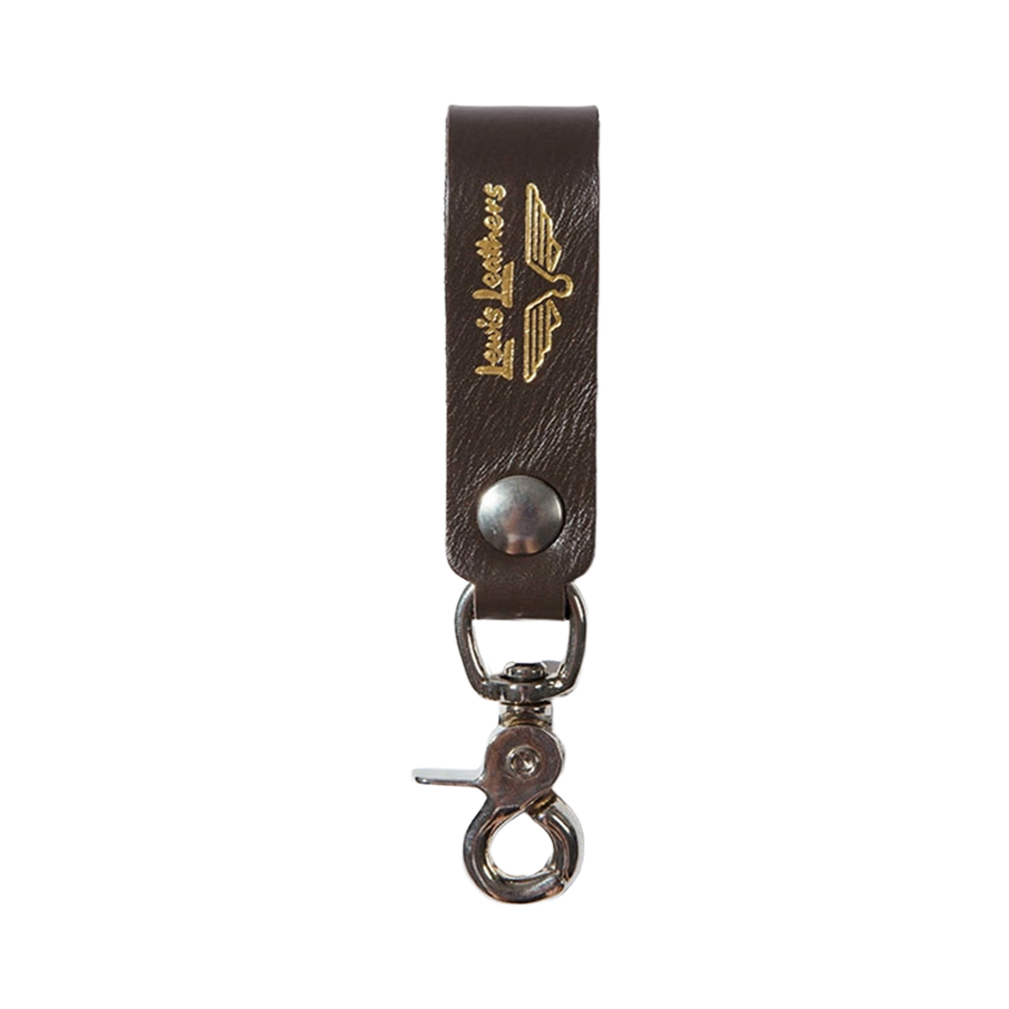Belt Loop Key Ring MK.2 / Brown Lewis Leathers Belt Loop Key Ring MK.2 Brown