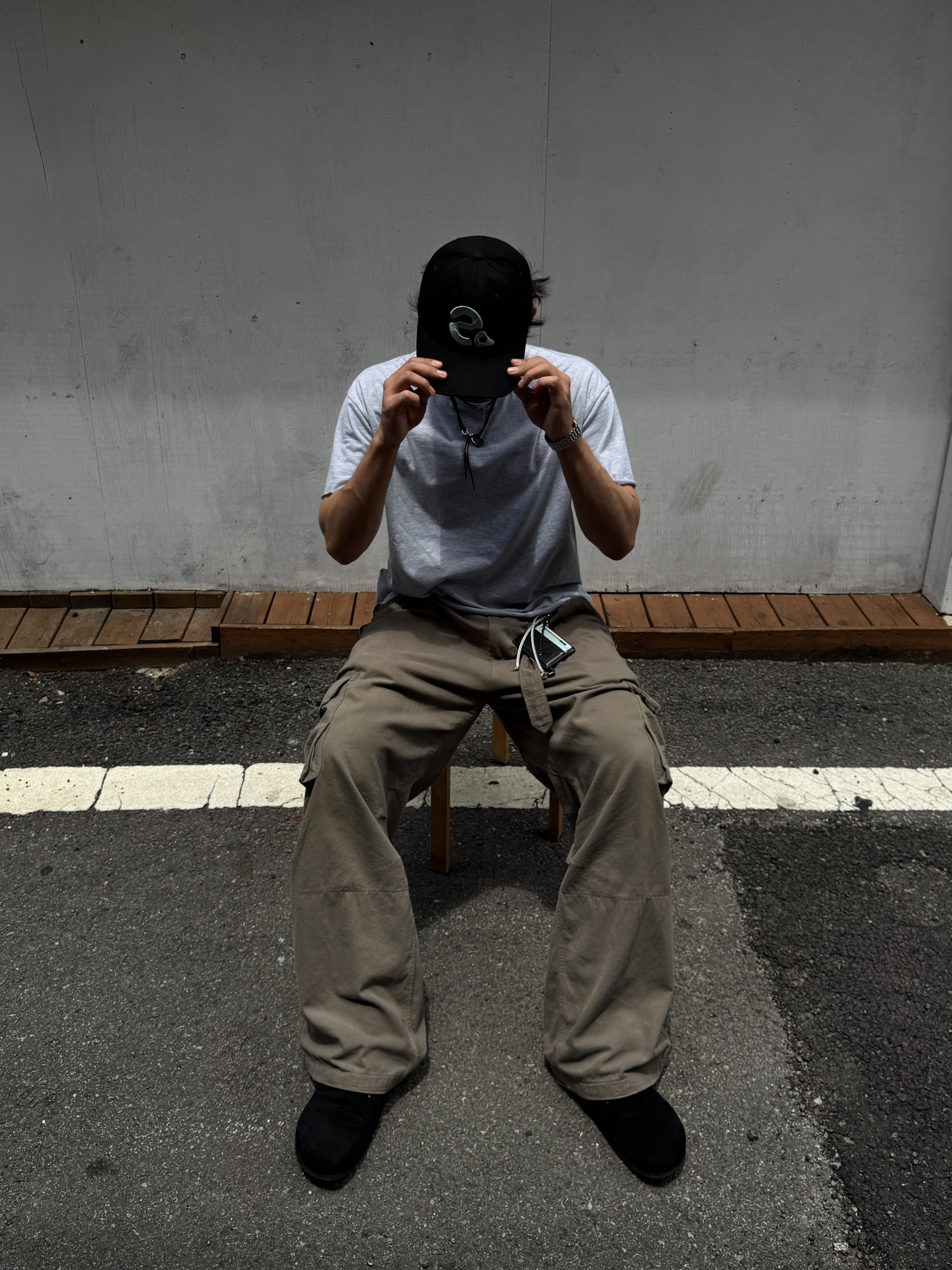 Polyteru Belted Cargo Pants 1.2v Olive Gray, Birkenstock Boston Soft Footbed Suede Leather Black - Regular 착용 스타일 - 1
