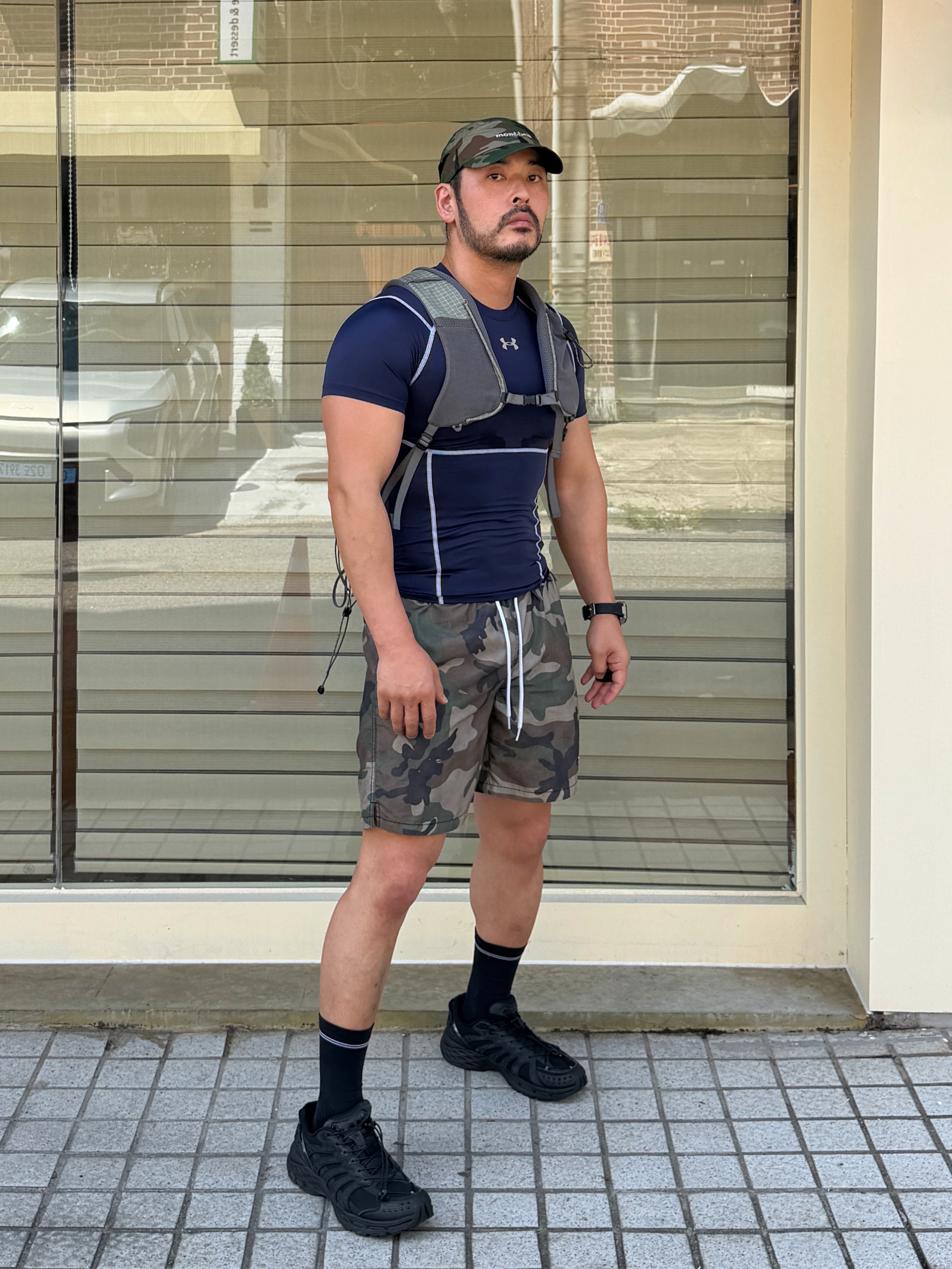 Montbell Camo Watch Cap Green - 26FW, K-SWISS M KONEJO S BK 착용 스타일 - 3