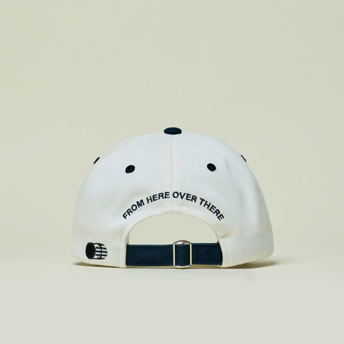 트래픽하모니 TH 로고 로우핏 볼캡 아이보리&네이비(Traffic Harmony TH Logo Low Fit Ball Cap Ivory & Navy) - 5