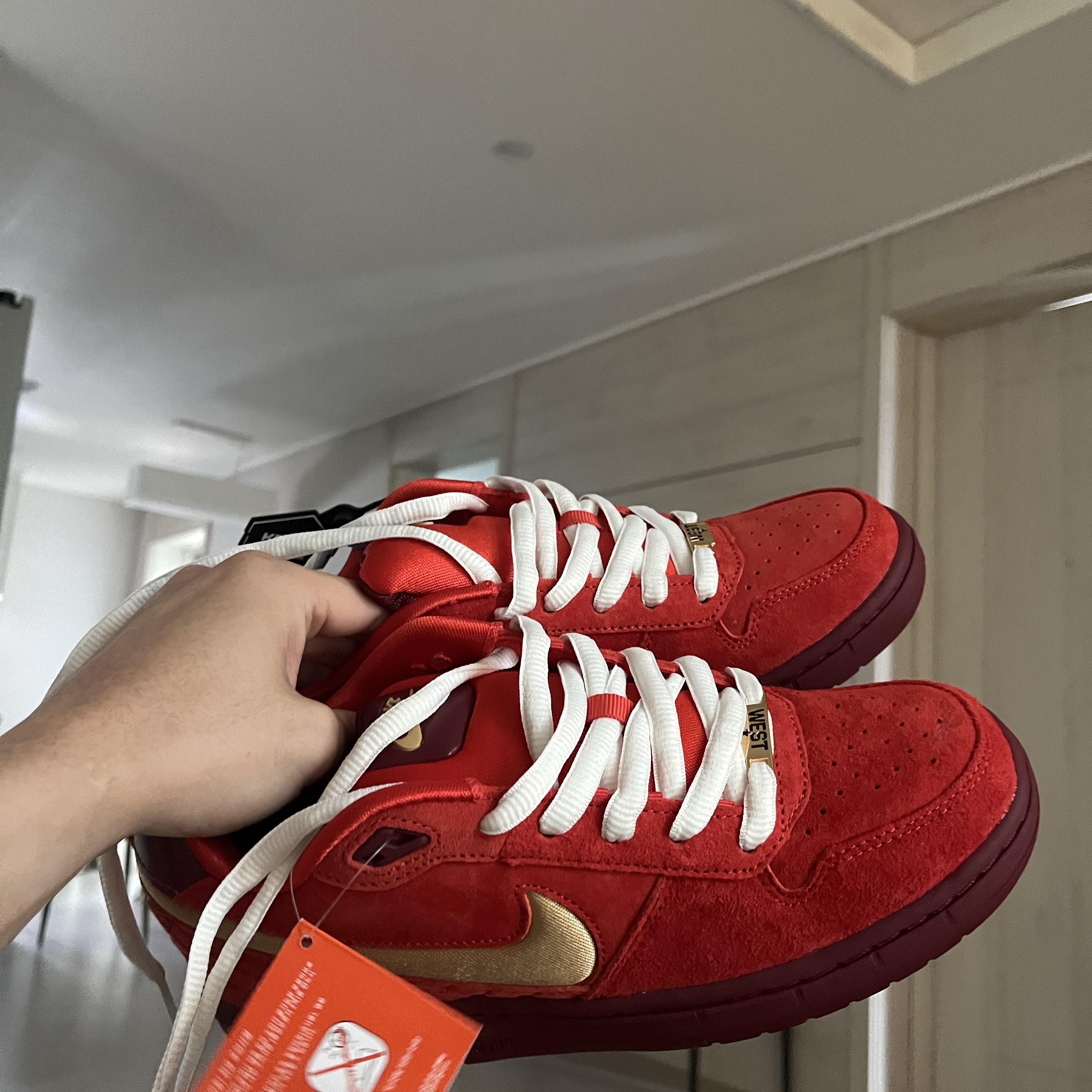 Nike x Paul Rodriguez Zoom Air Low Habanero Red Team Red 착용 스타일 - 1