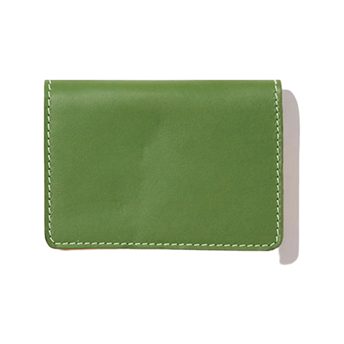 루이스 레더 카드 월렛 애플 그린 & 옐로우(Lewis Leathers Card Wallet Apple Green & Yellow) - 2