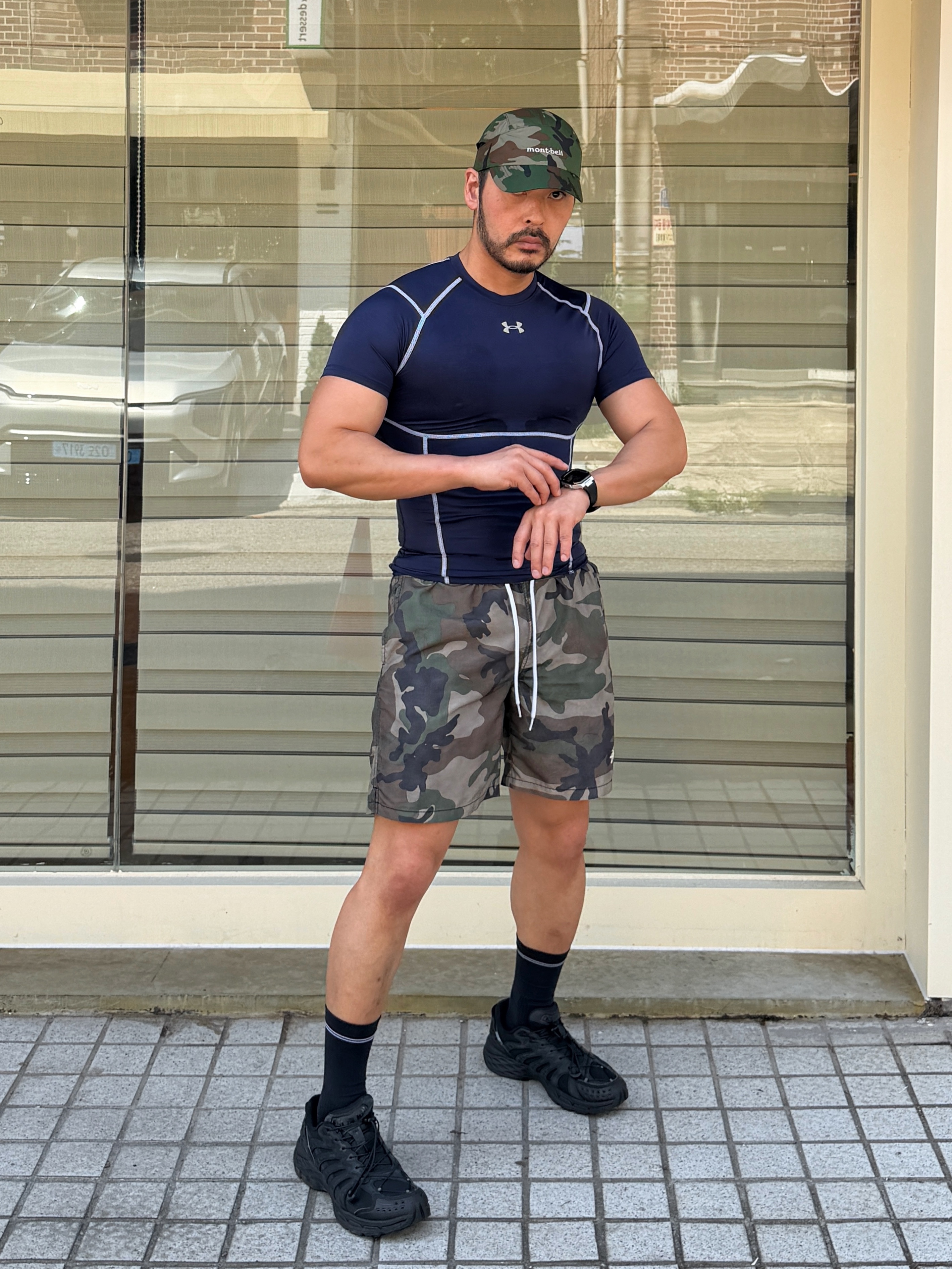 Montbell Camo Watch Cap Green - 26FW, K-SWISS M KONEJO S BK 착용 스타일 - 2
