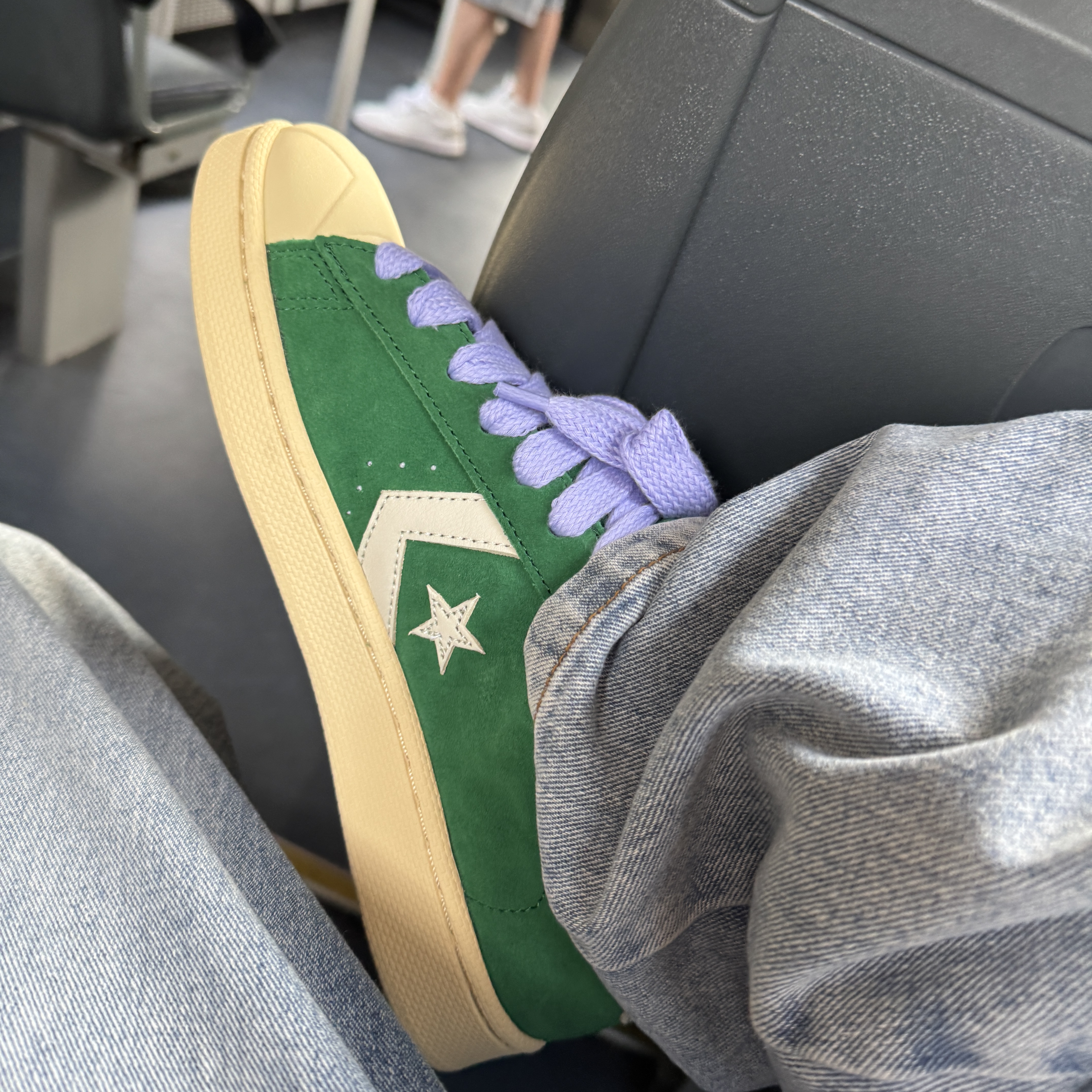 Converse x Golf Le Fleur 1908 Pro Leather Amazon Banana Crepe 착용 스타일 - 3