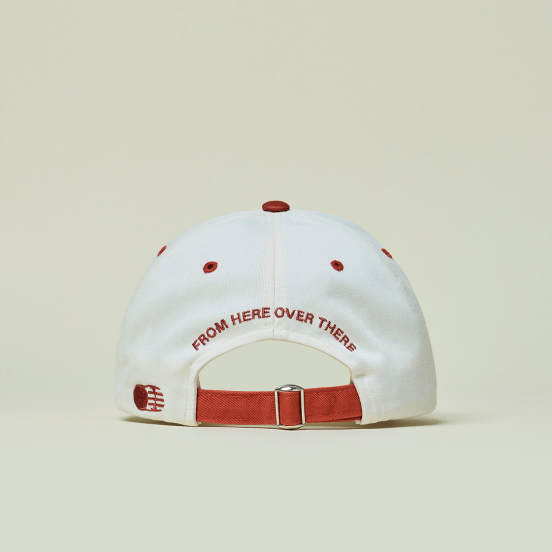 트래픽하모니 TH 로고 로우핏 볼캡 아이보리&오렌지(Traffic Harmony TH Logo Low Fit Ball Cap Ivory & Orange) - 5